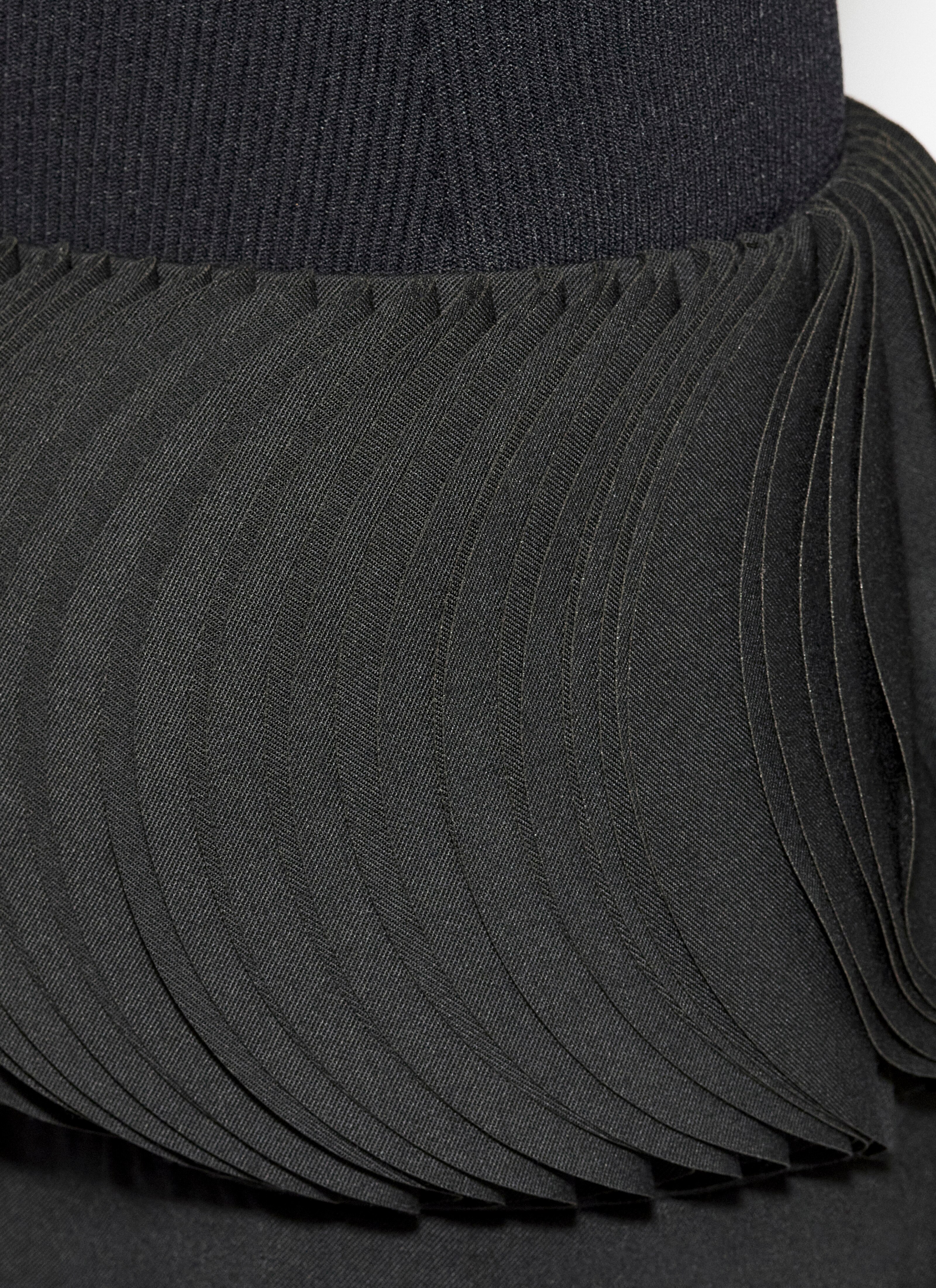 ALAÏA  WOOL MILLEFEUILLE PANTS 