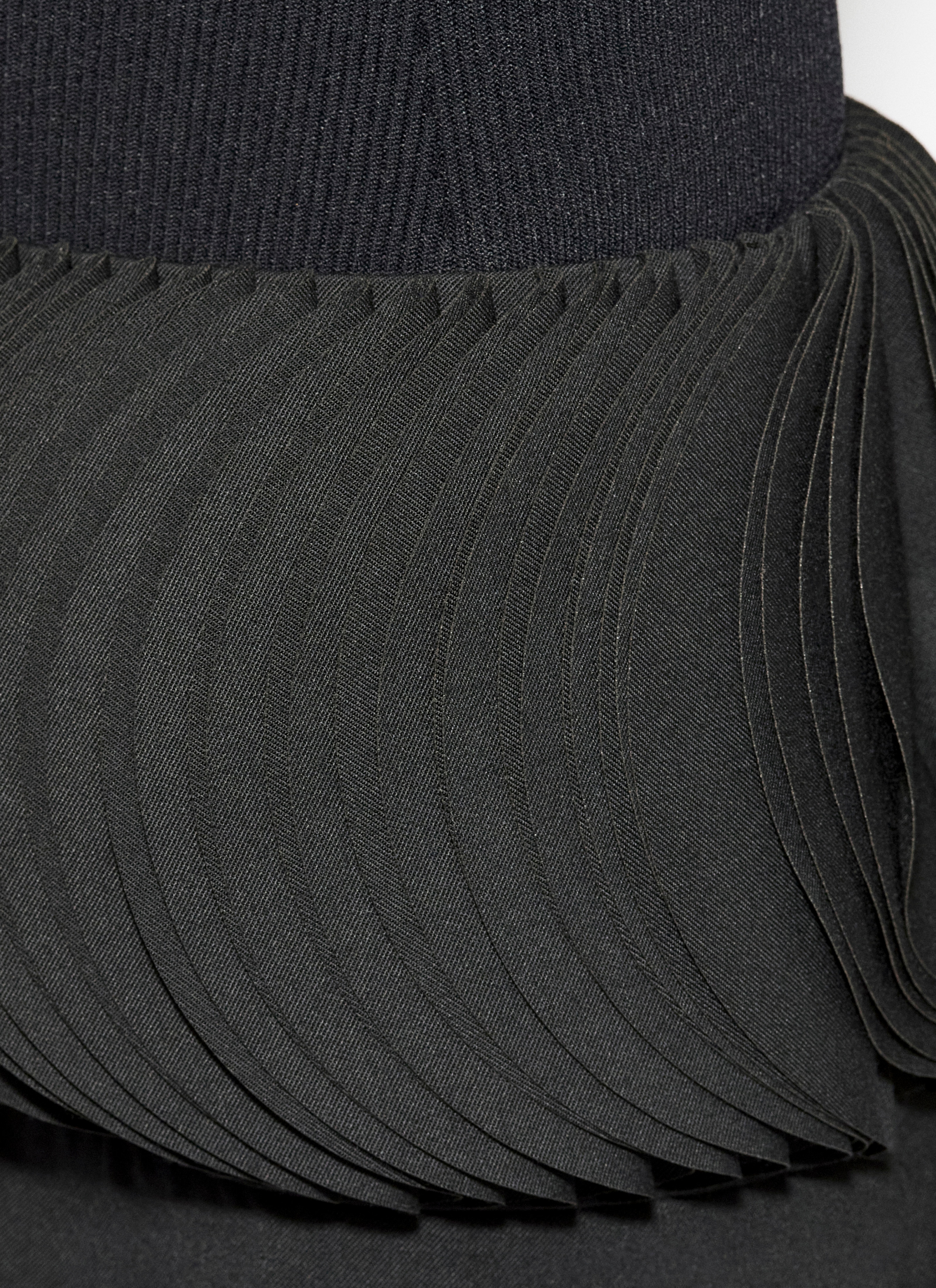 ALAÏA  WOOL MILLEFEUILLE PANTS 