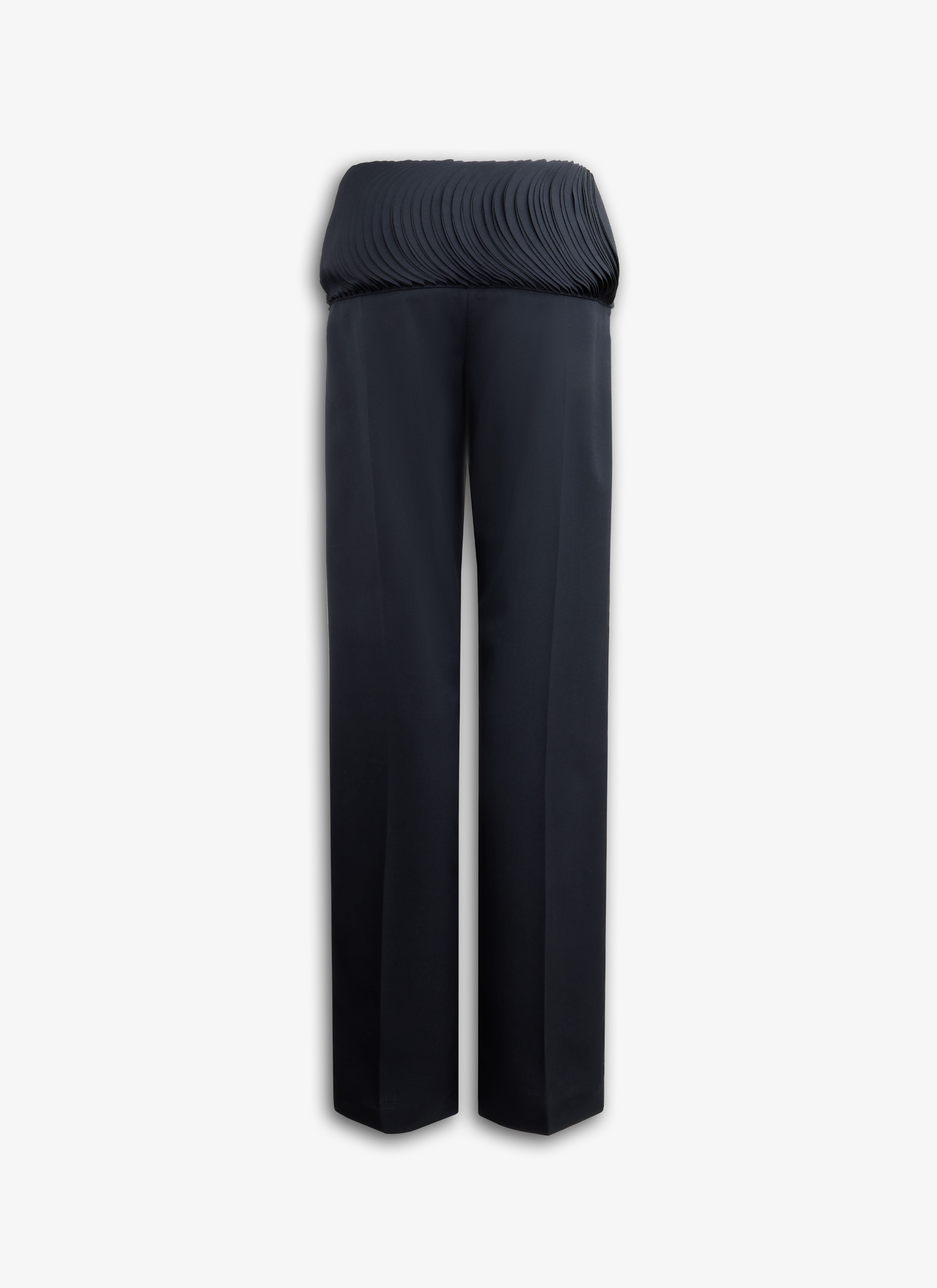 ALAÏA  WOOL MILLEFEUILLE PANTS 