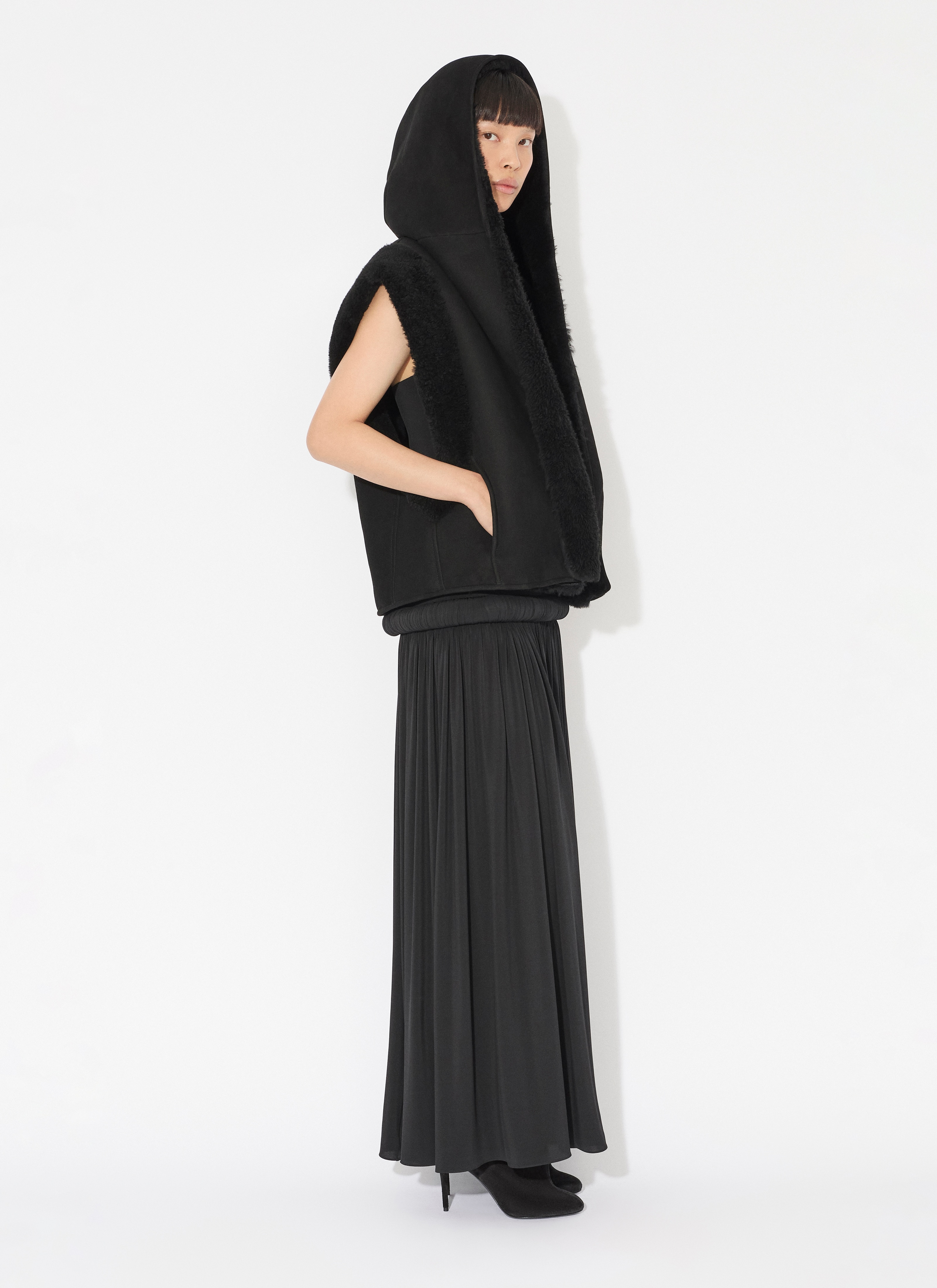 ALAÏA  부드러운 저지 소재 뷔스티에 드레스