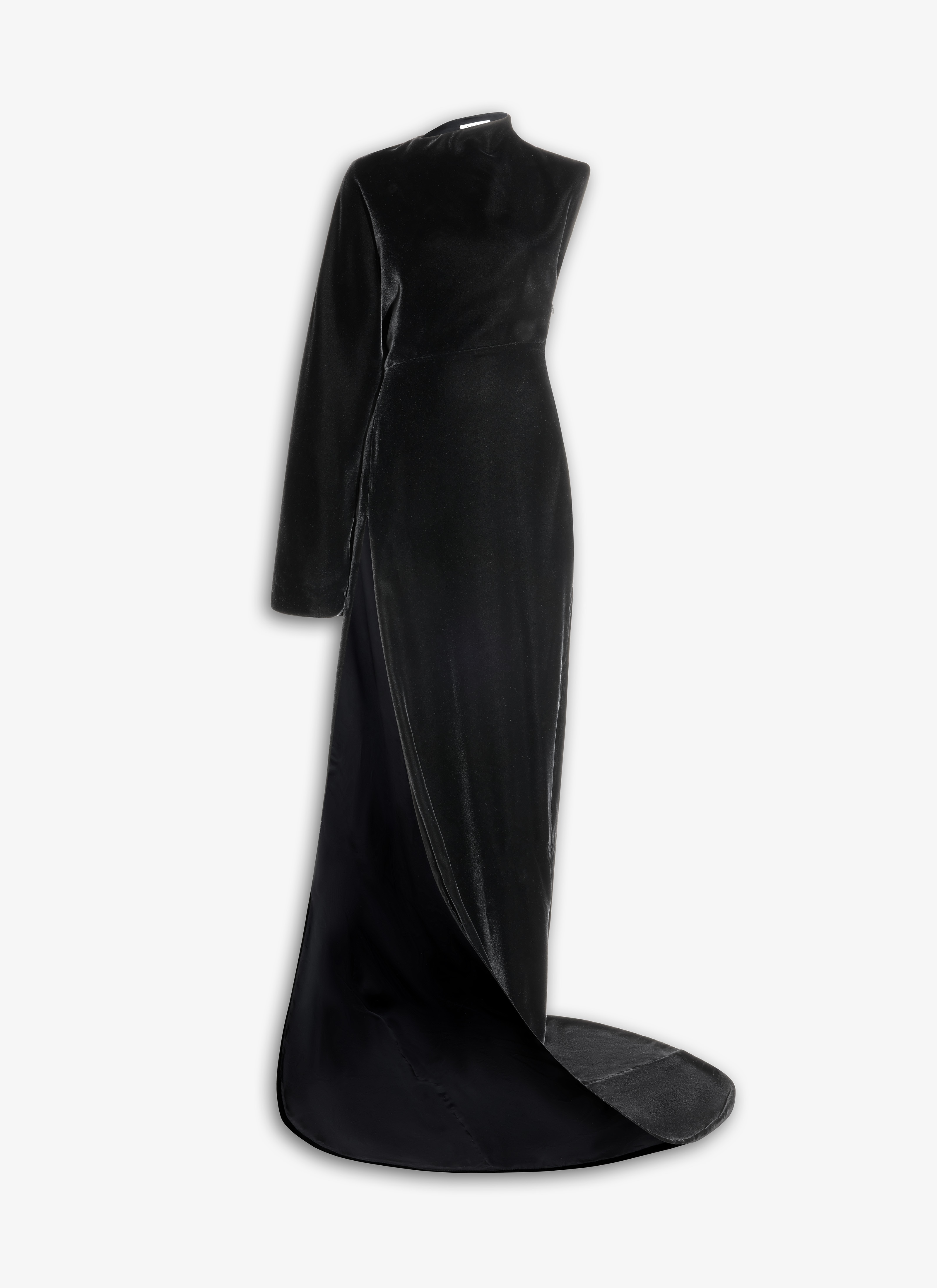 ALAÏA  LANGES SAMTKLEID
