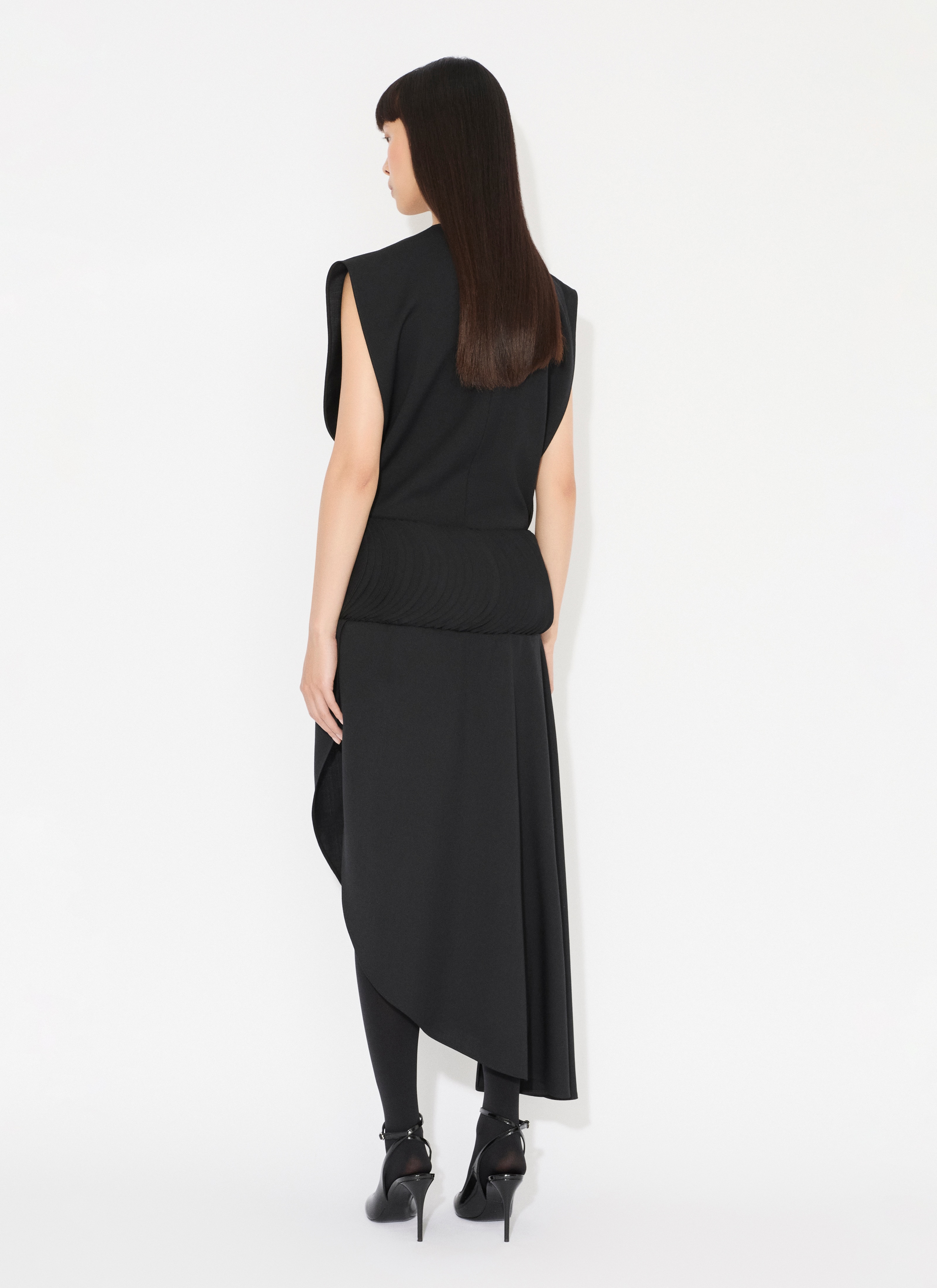 ALAÏA  울 밀푀유 드레스