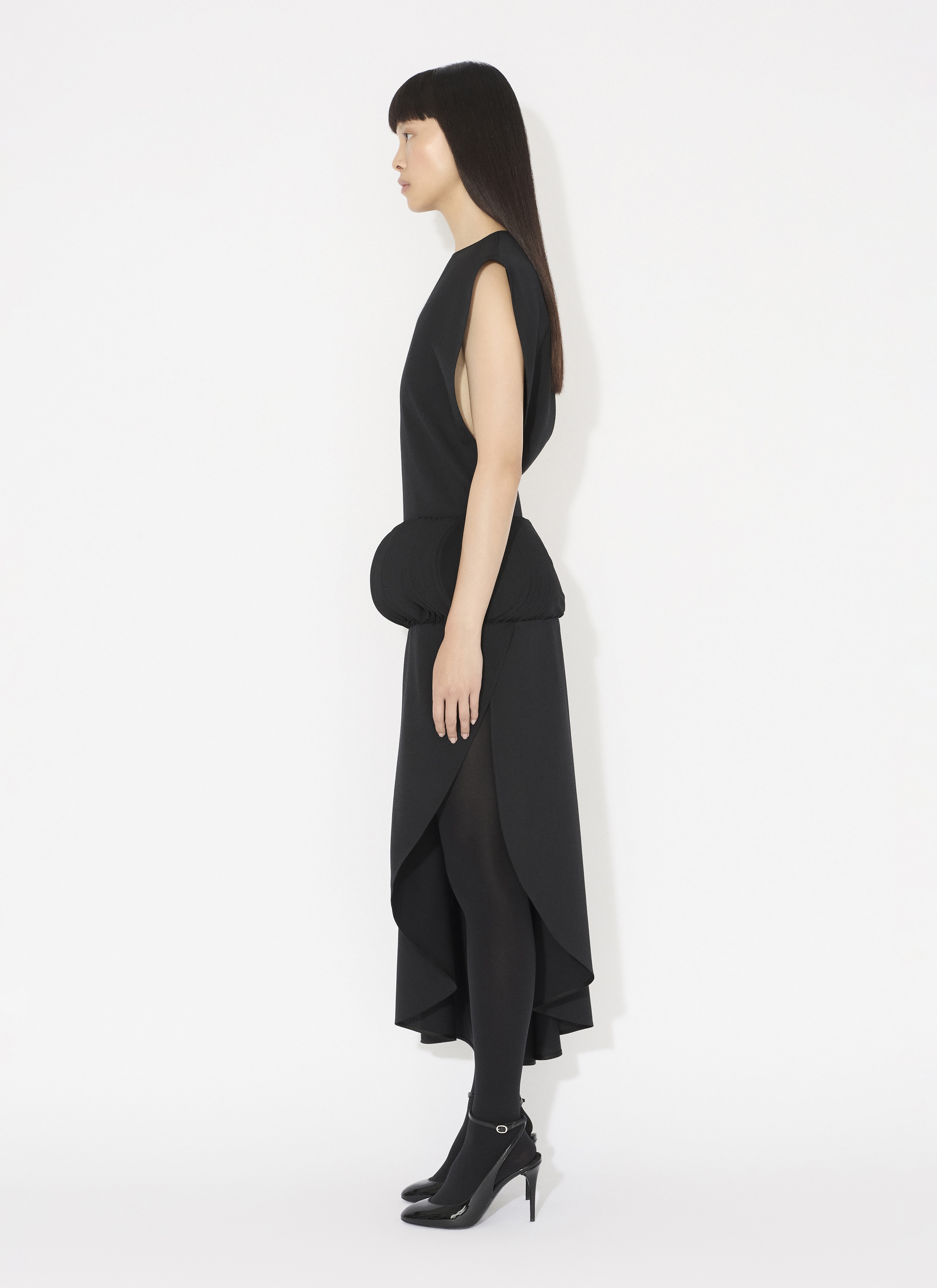 ALAÏA  울 밀푀유 드레스