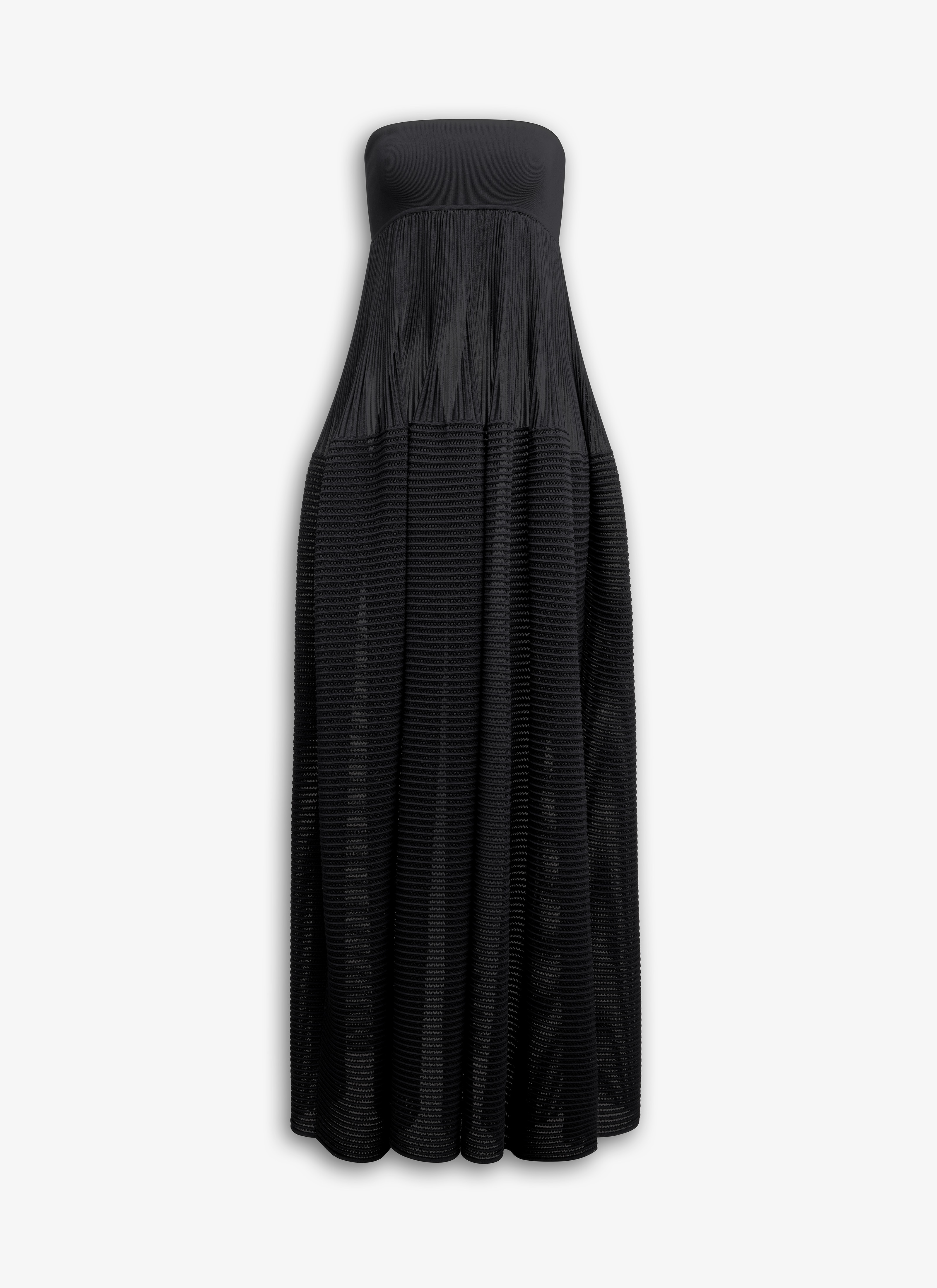 ALAÏA  LANGES KLEID MIT REIFROCK