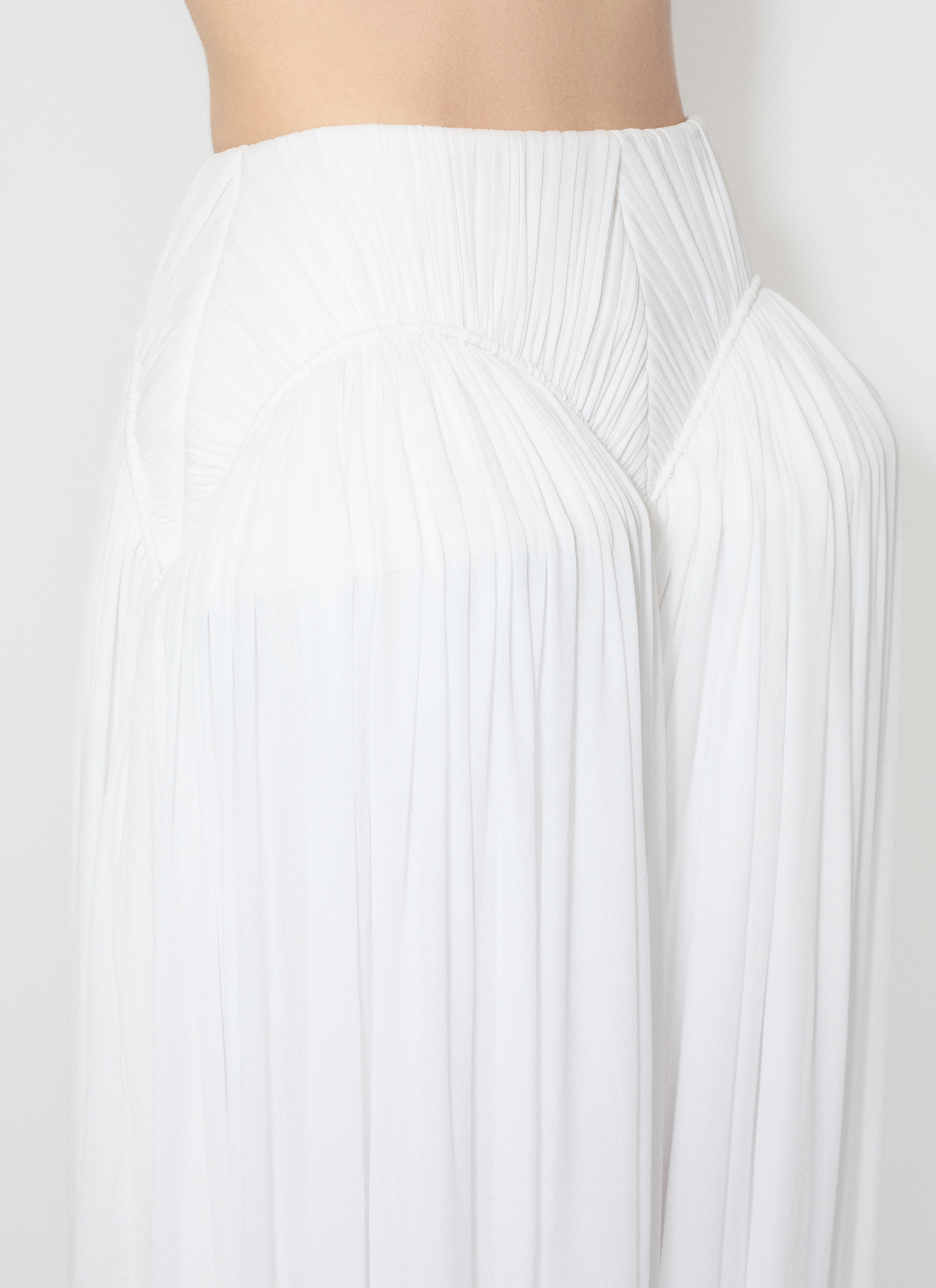 ALAÏA  조제트 드레이프 팬츠