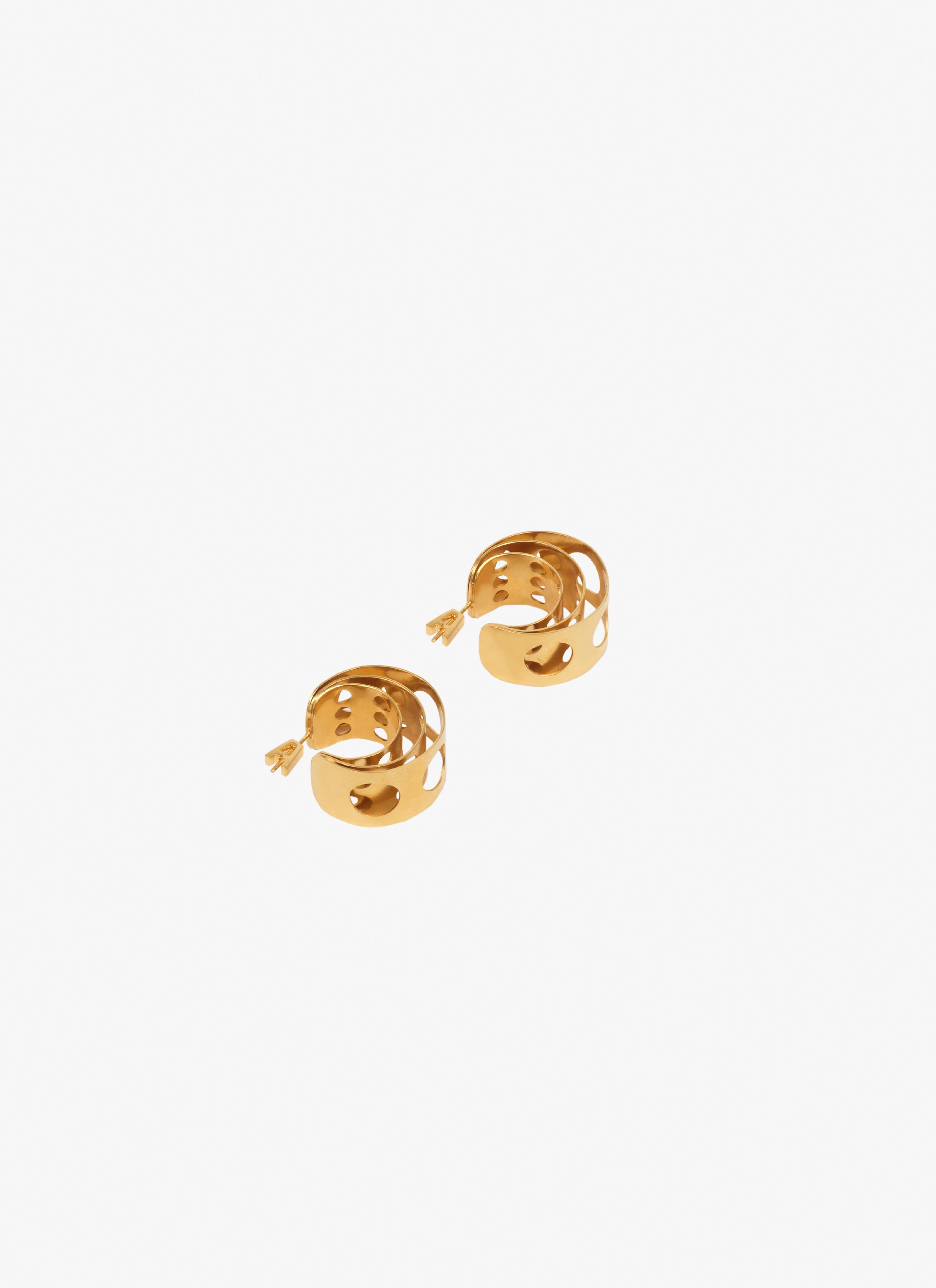 Mini Metallic Earrings - maison-alaia.com