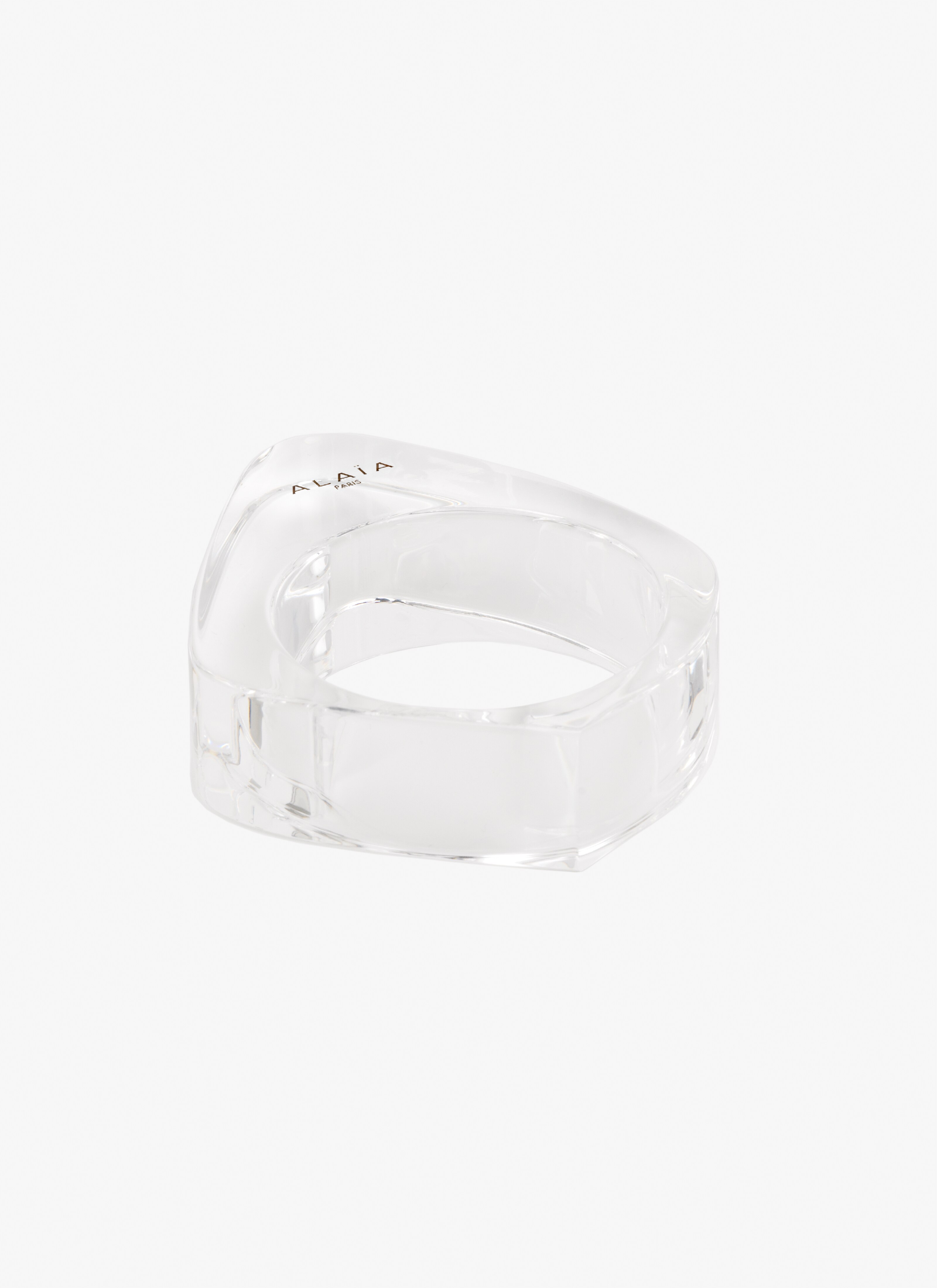 ALAÏA CRYSTAL PLEXIGLAS-ARMREIF „A“