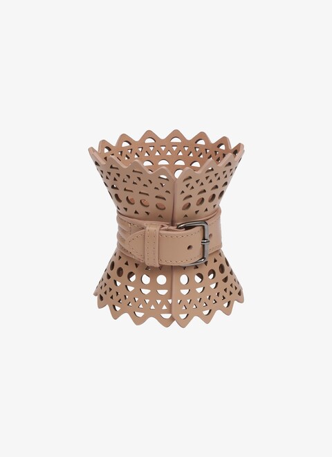 Corset bracelet in vienne lux calfskin - maison-alaia.com