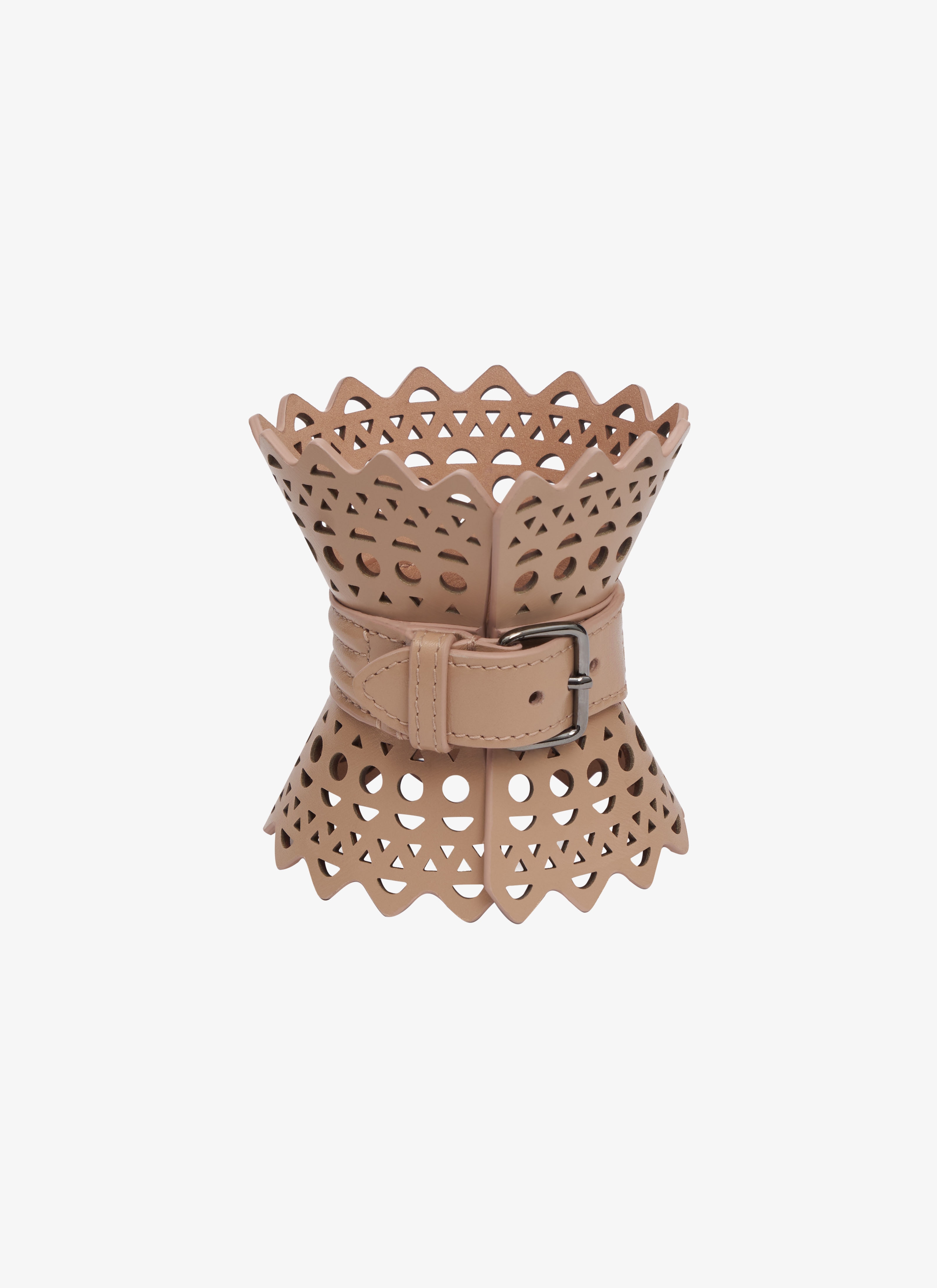 Corset bracelet in vienne lux calfskin maison-alaia.com
