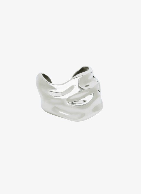 Fluide large cuff in brass - maison-alaia.com