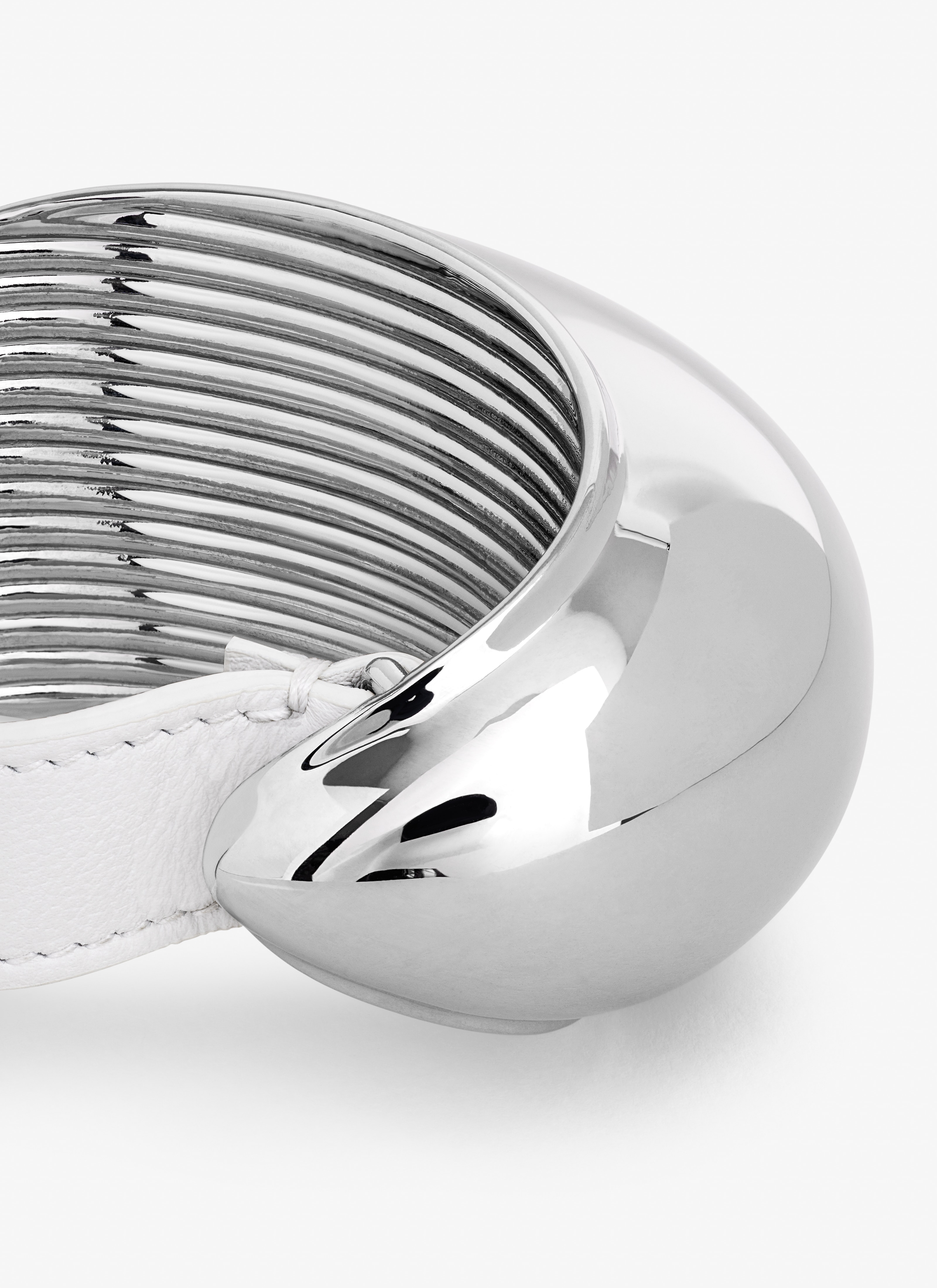 ALAÏA SILVER BUMPER CUFF