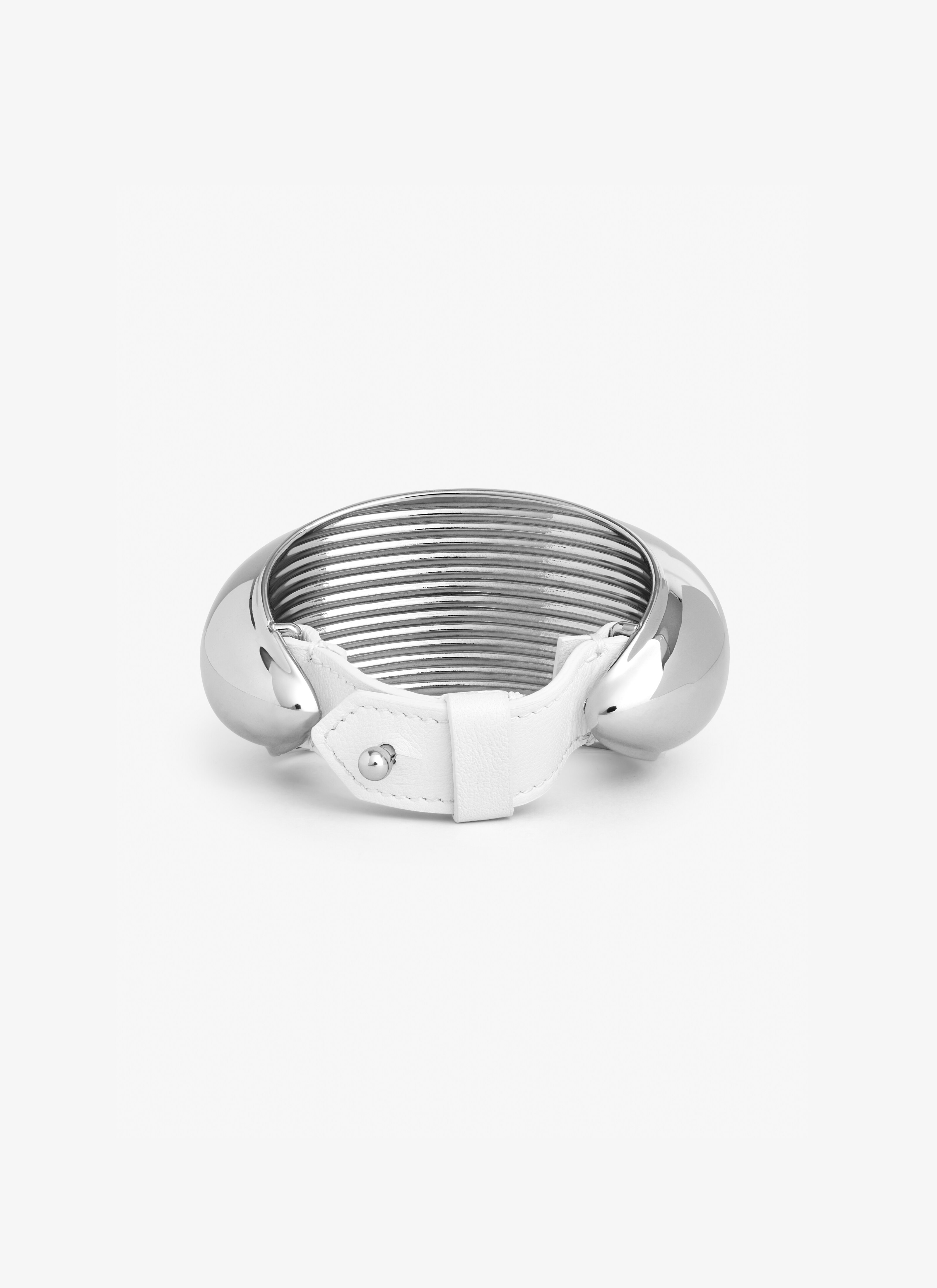 ALAÏA SILVER BUMPER CUFF