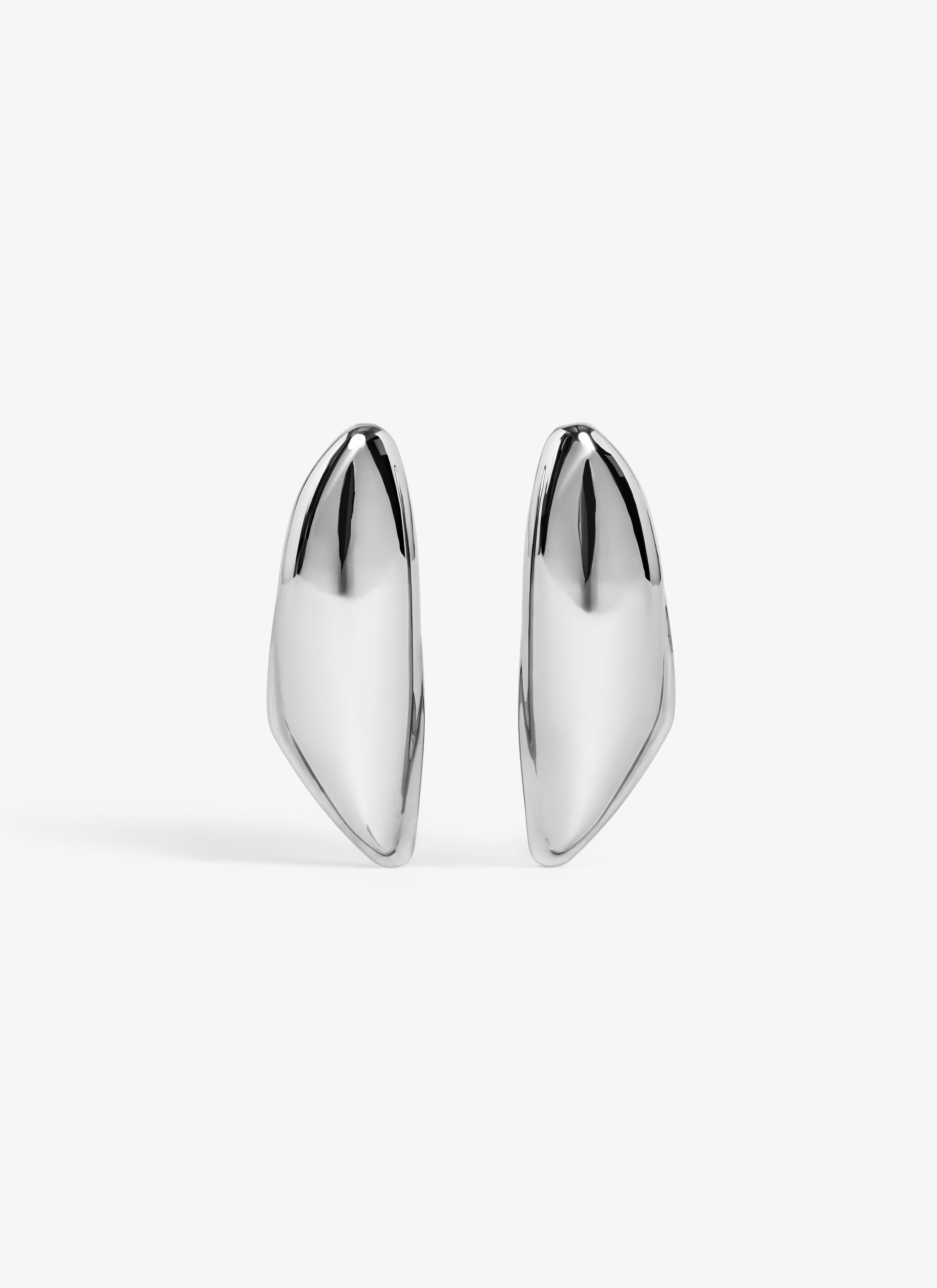 ALAÏA SILVER BUMPER EARRINGS