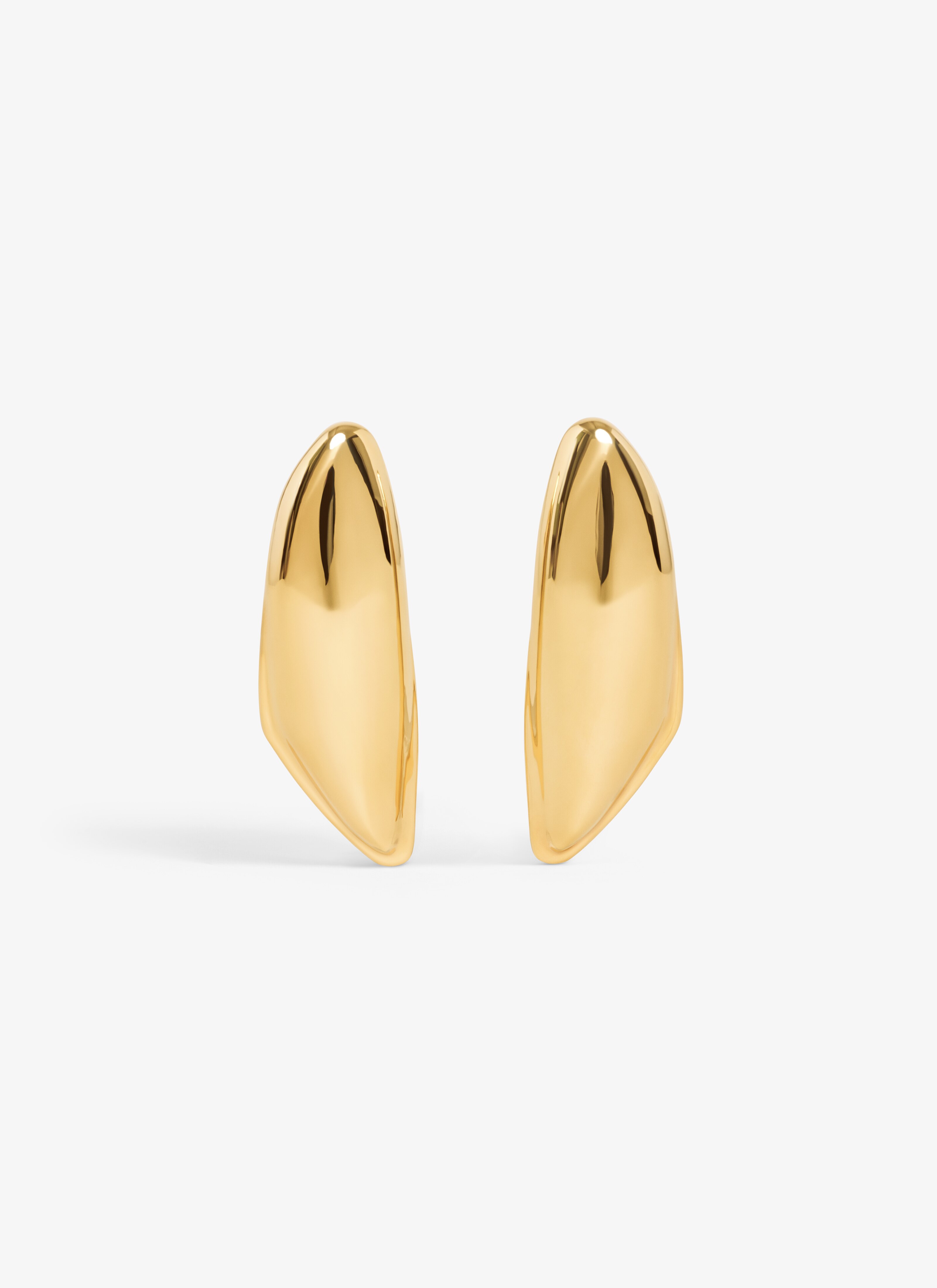 ALAÏA GOLD BUMPER EARRINGS