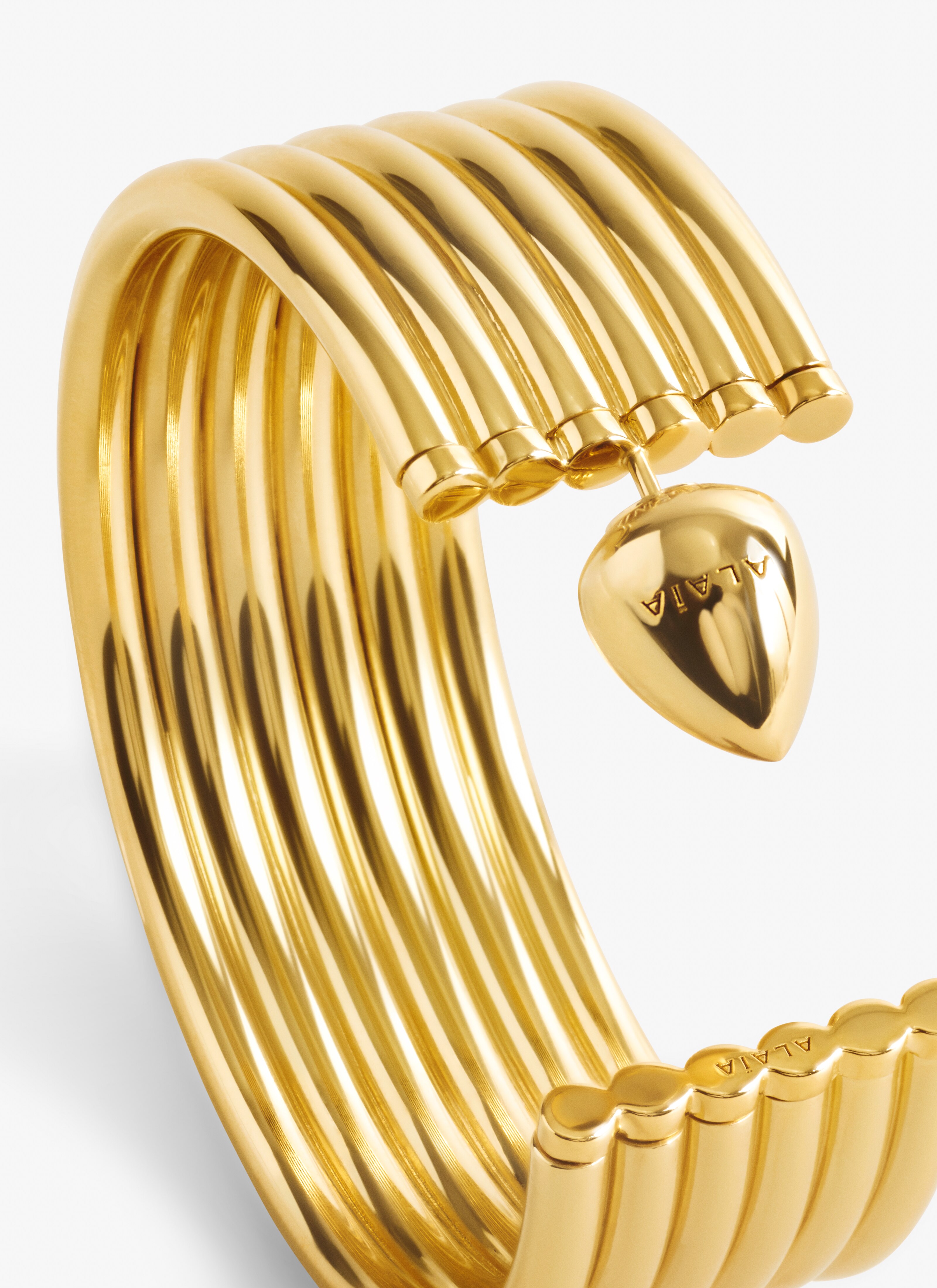 ALAÏA GOLD LOOP HOOPS