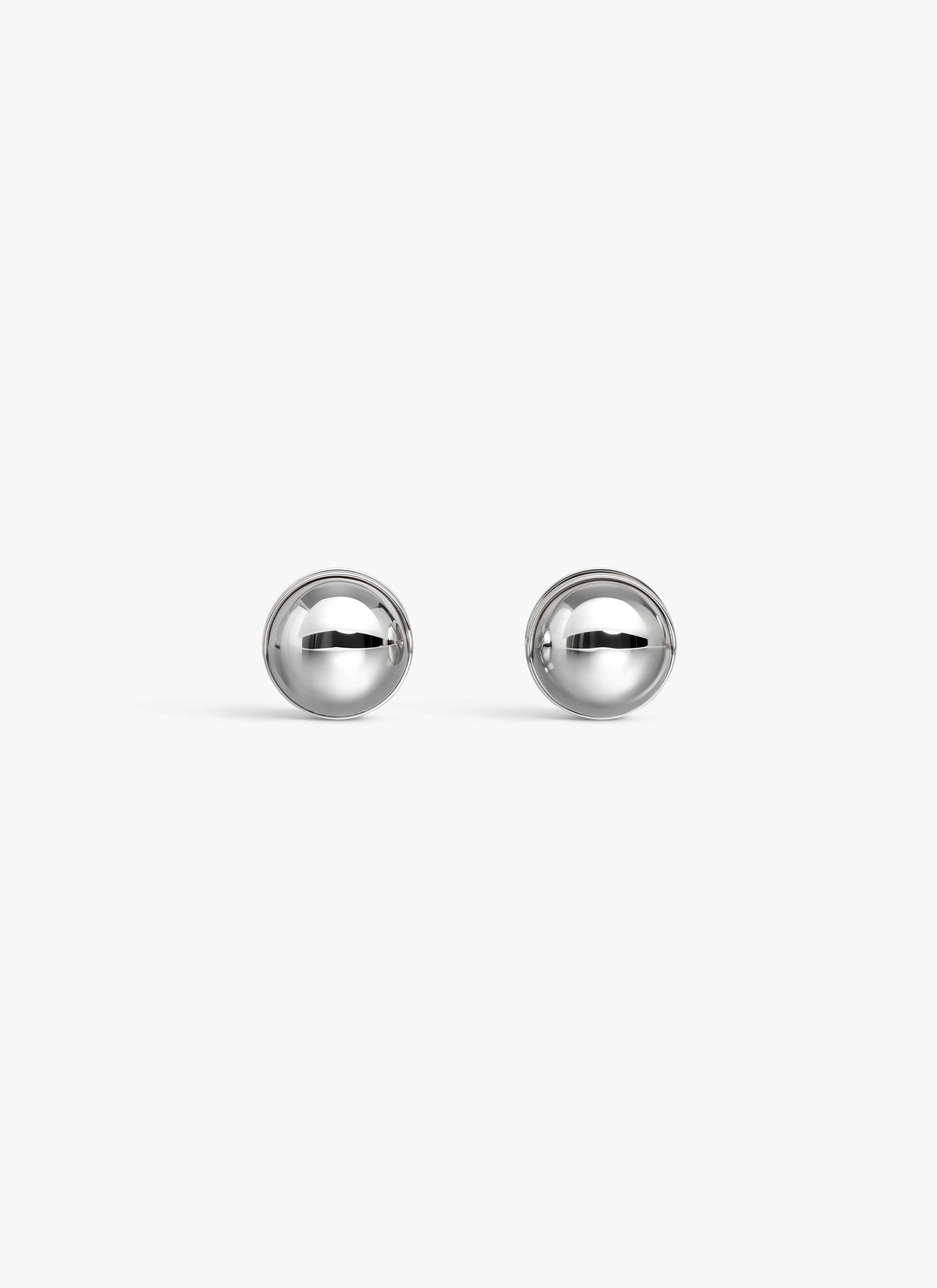 ALAÏA GRAY SPHERE EARRINGS