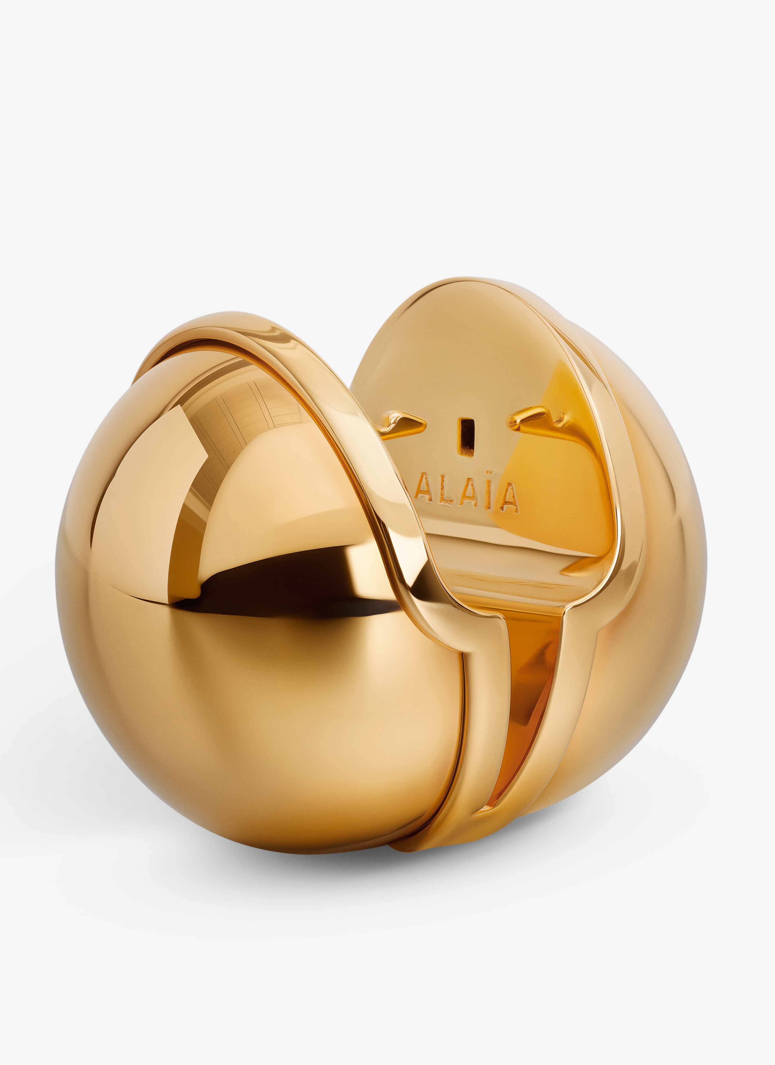 ALAÏA GOLD SPHERE EARRINGS