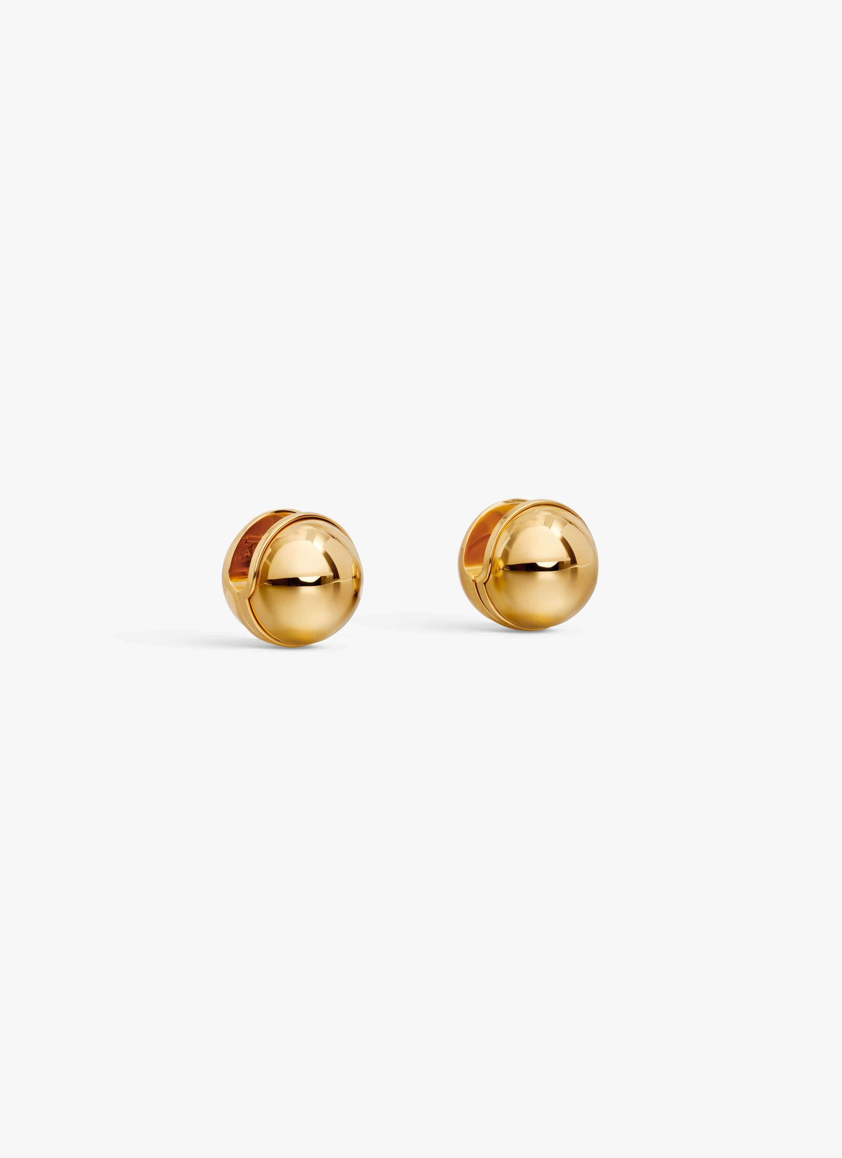 ALAÏA GOLD SPHERE EARRINGS