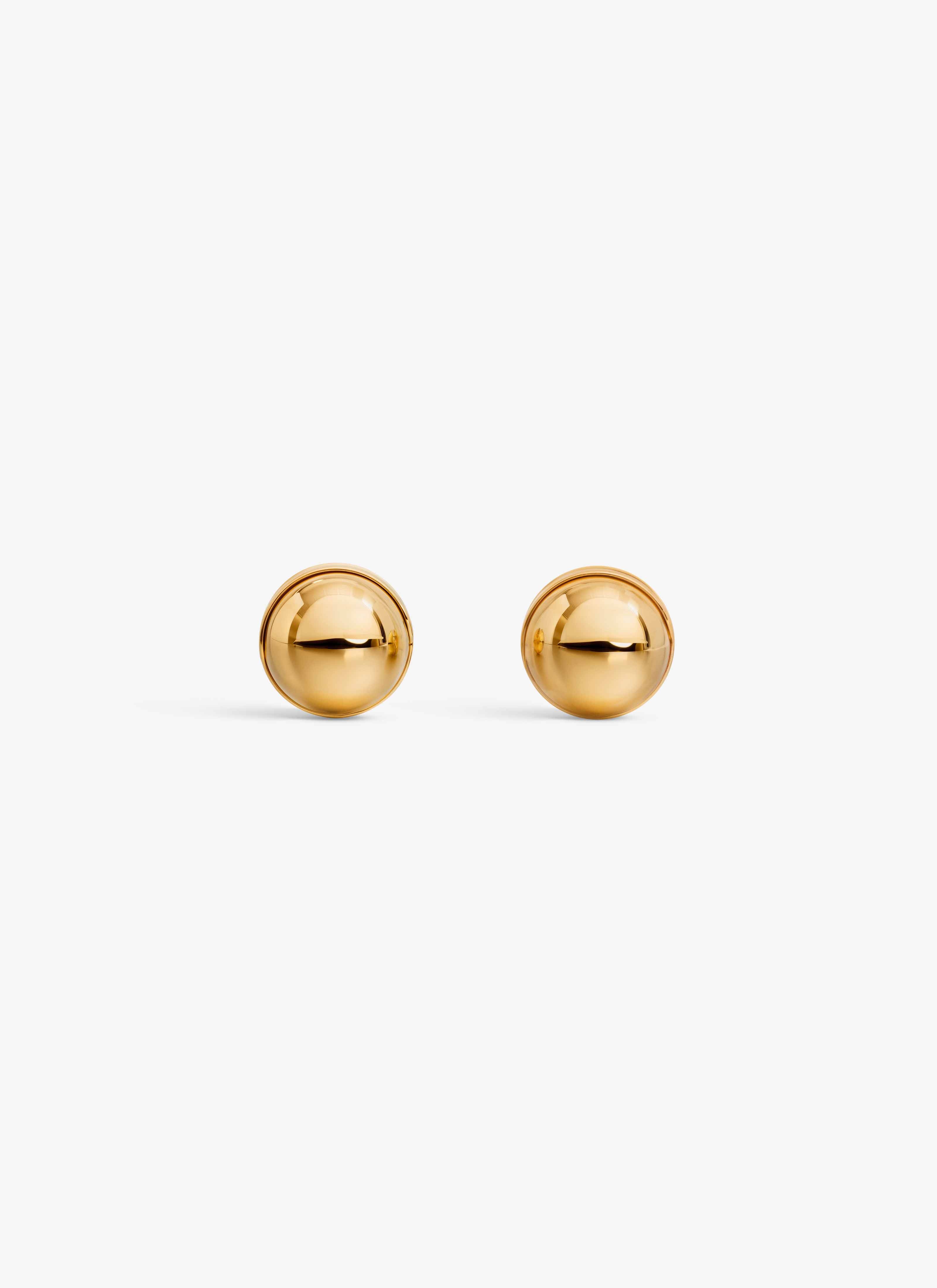 ALAÏA GOLD SPHERE EARRINGS