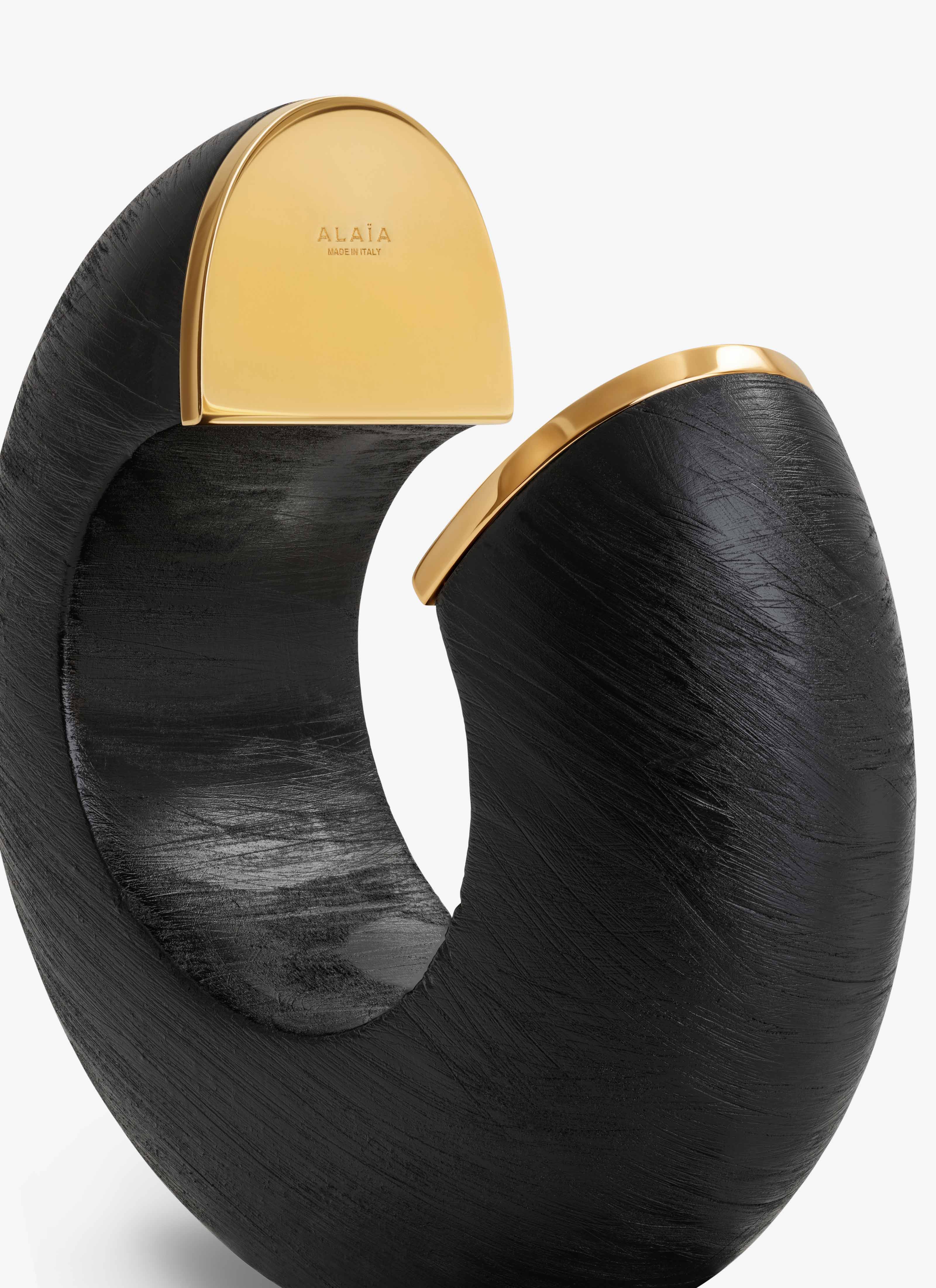 ALAÏA BRACCIALE MANCHETTE BUMPER MARRONE
