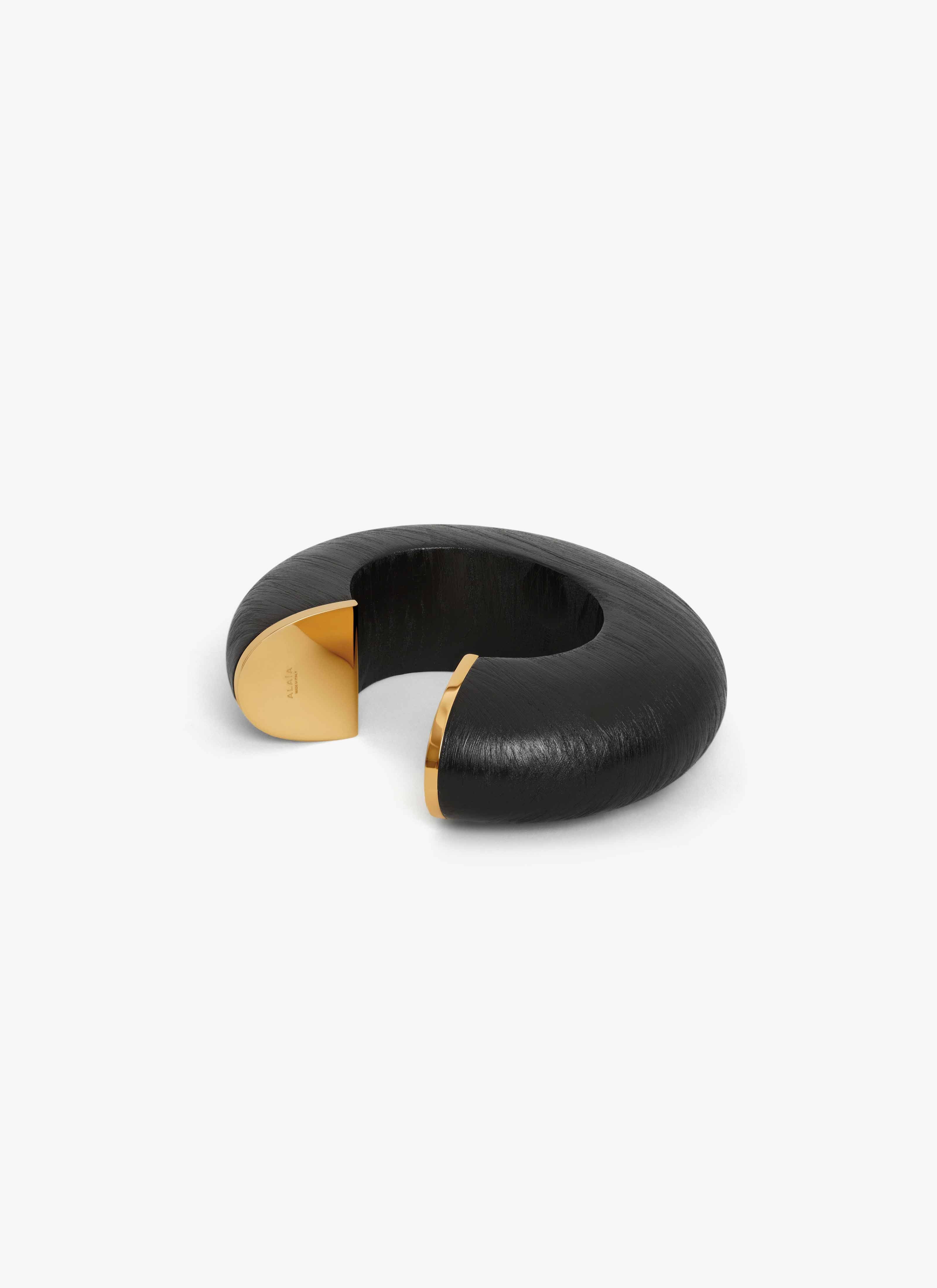 ALAÏA BRACCIALE MANCHETTE BUMPER MARRONE