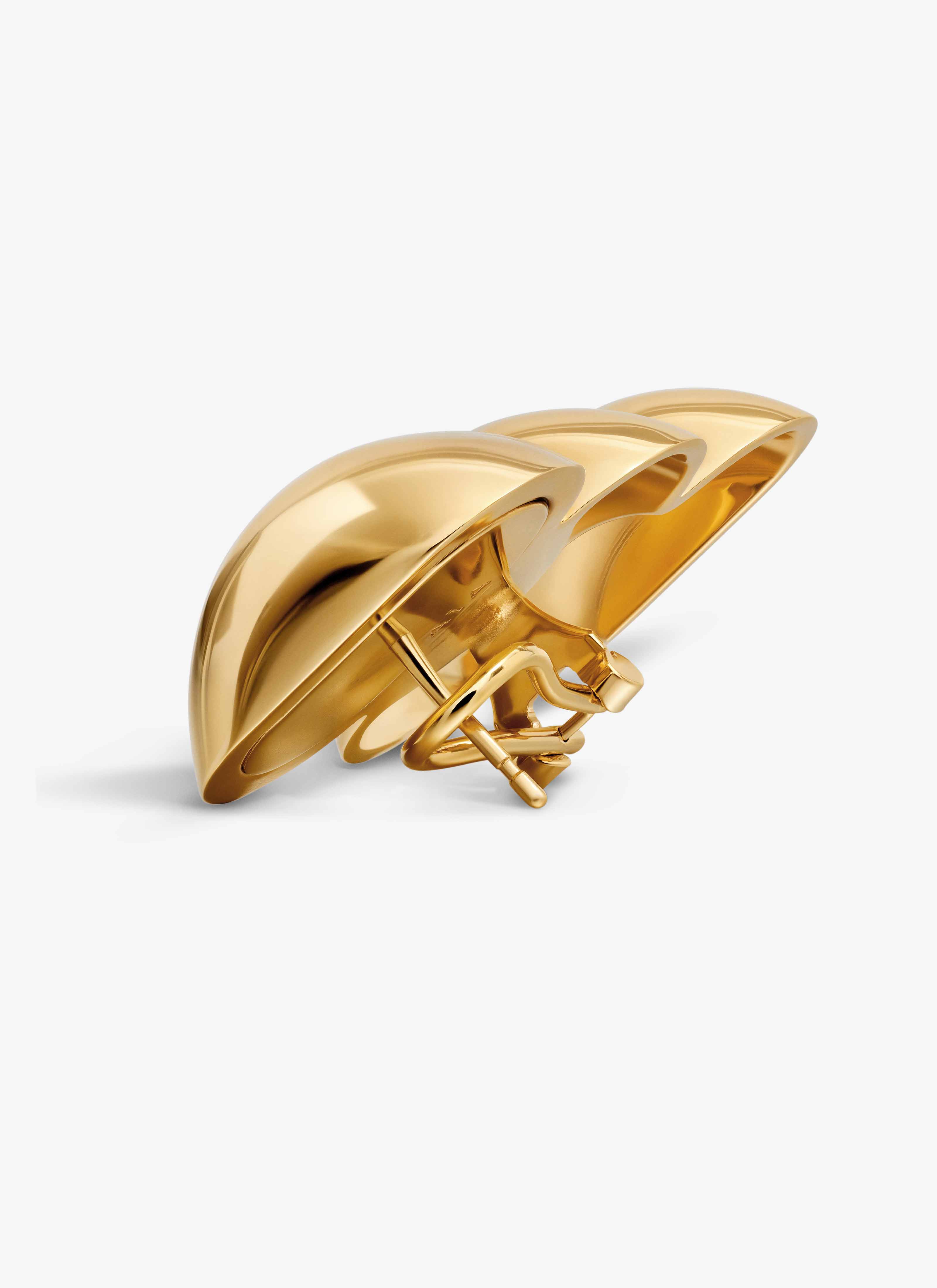 ALAÏA GOLD BUMPER EARRINGS