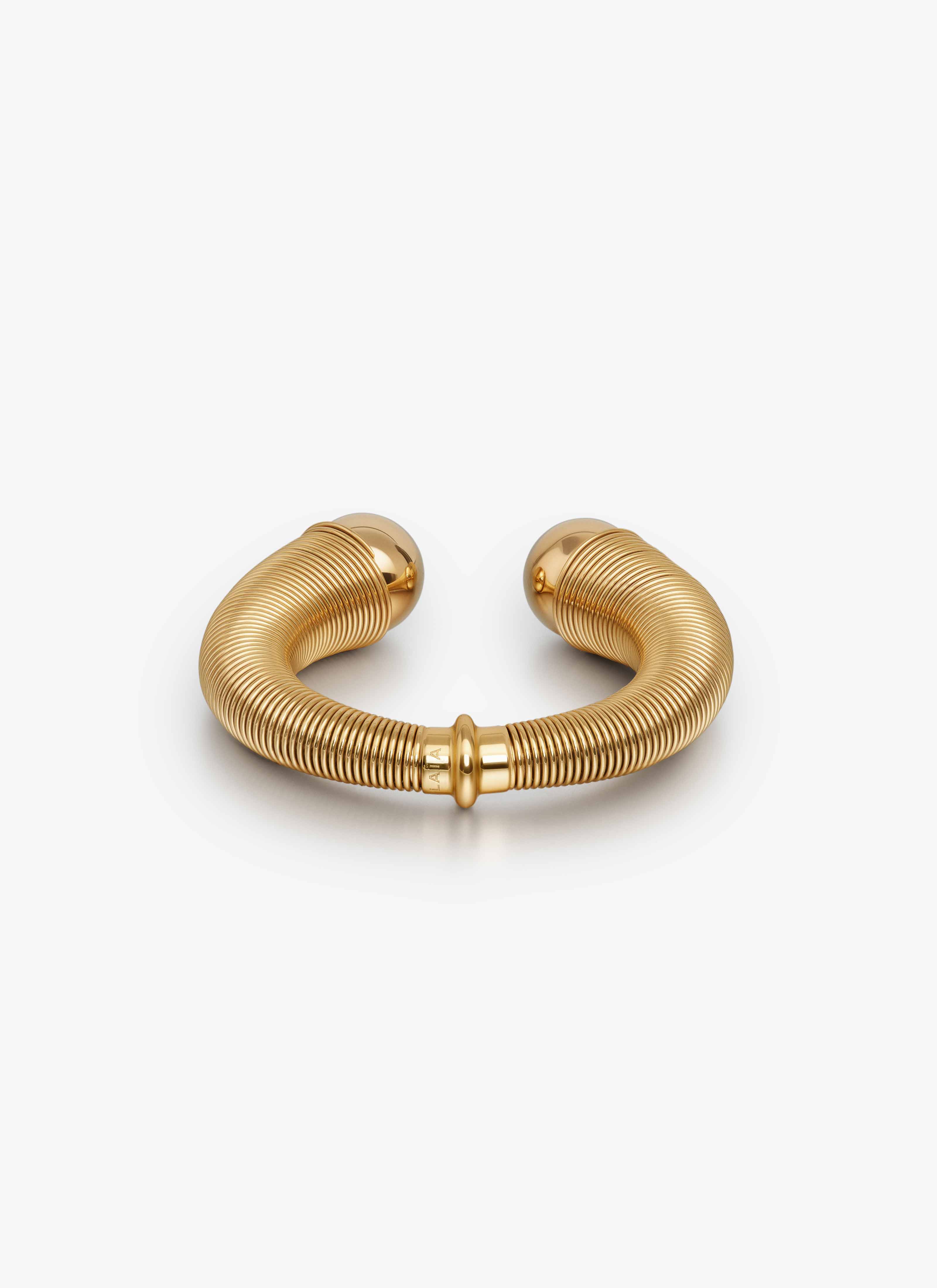 ALAÏA GOLD SPIRAL CUFF