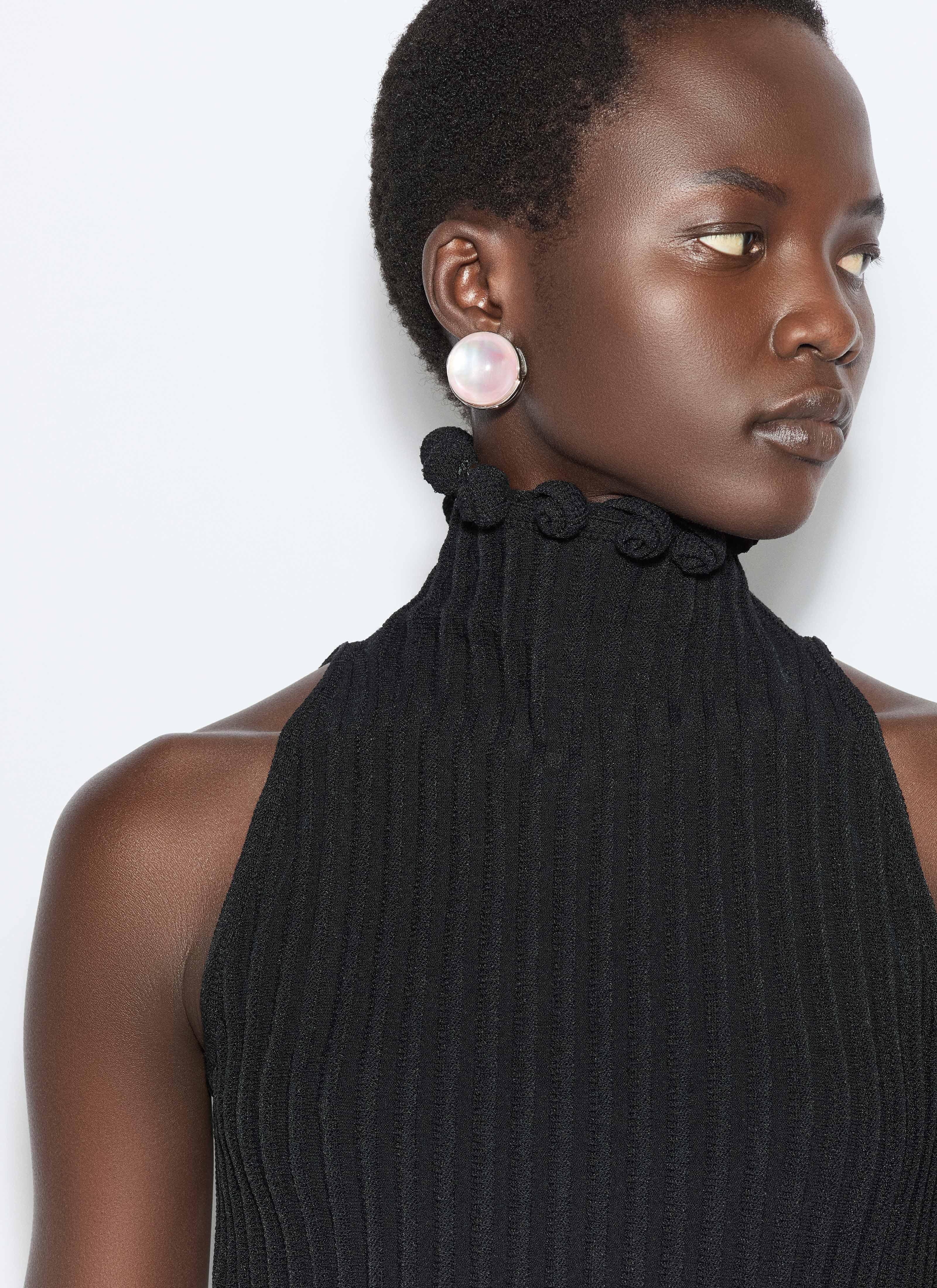 ALAÏA PINK SPHERE EARRINGS