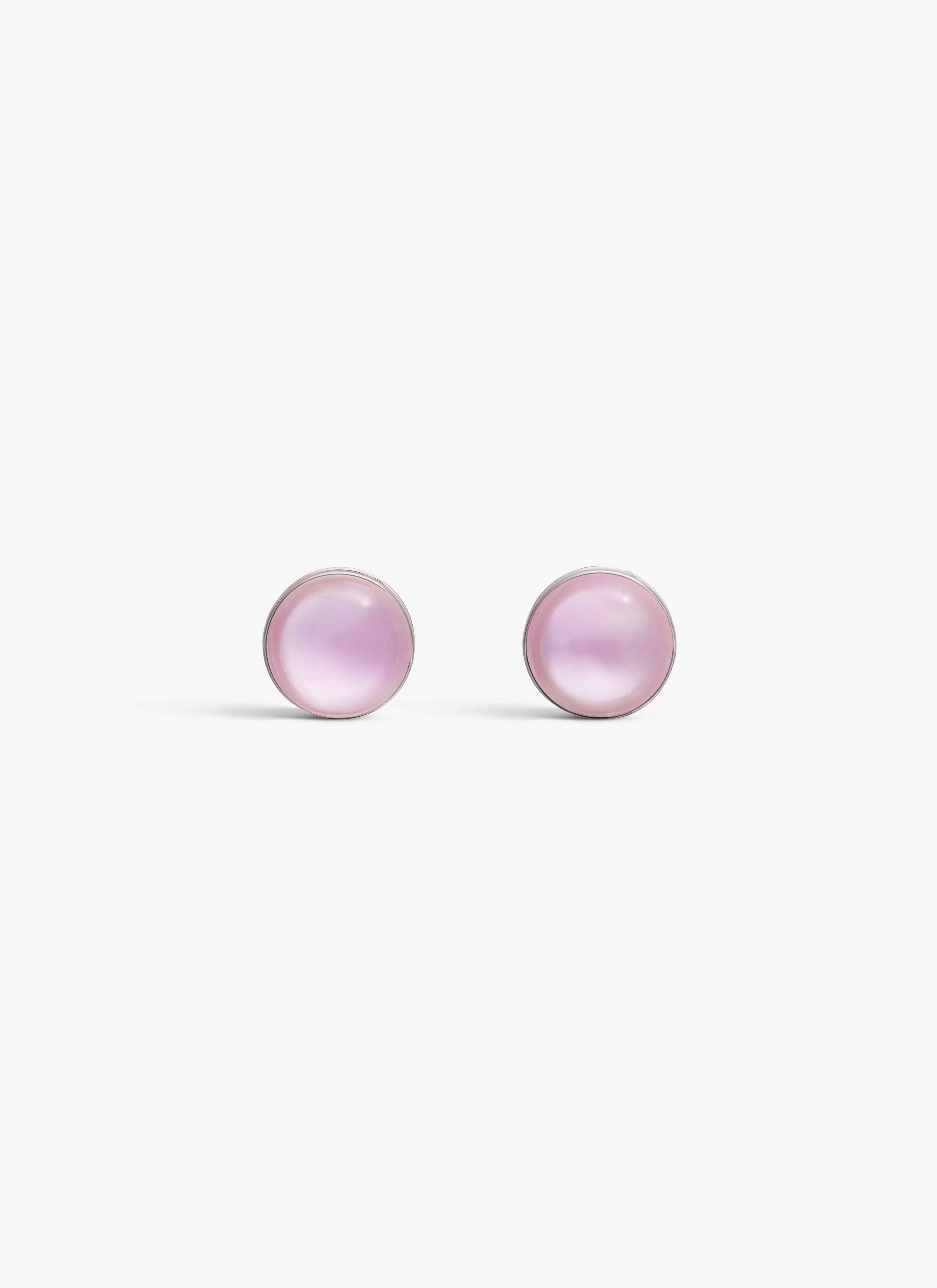 ALAÏA PINK SPHERE EARRINGS