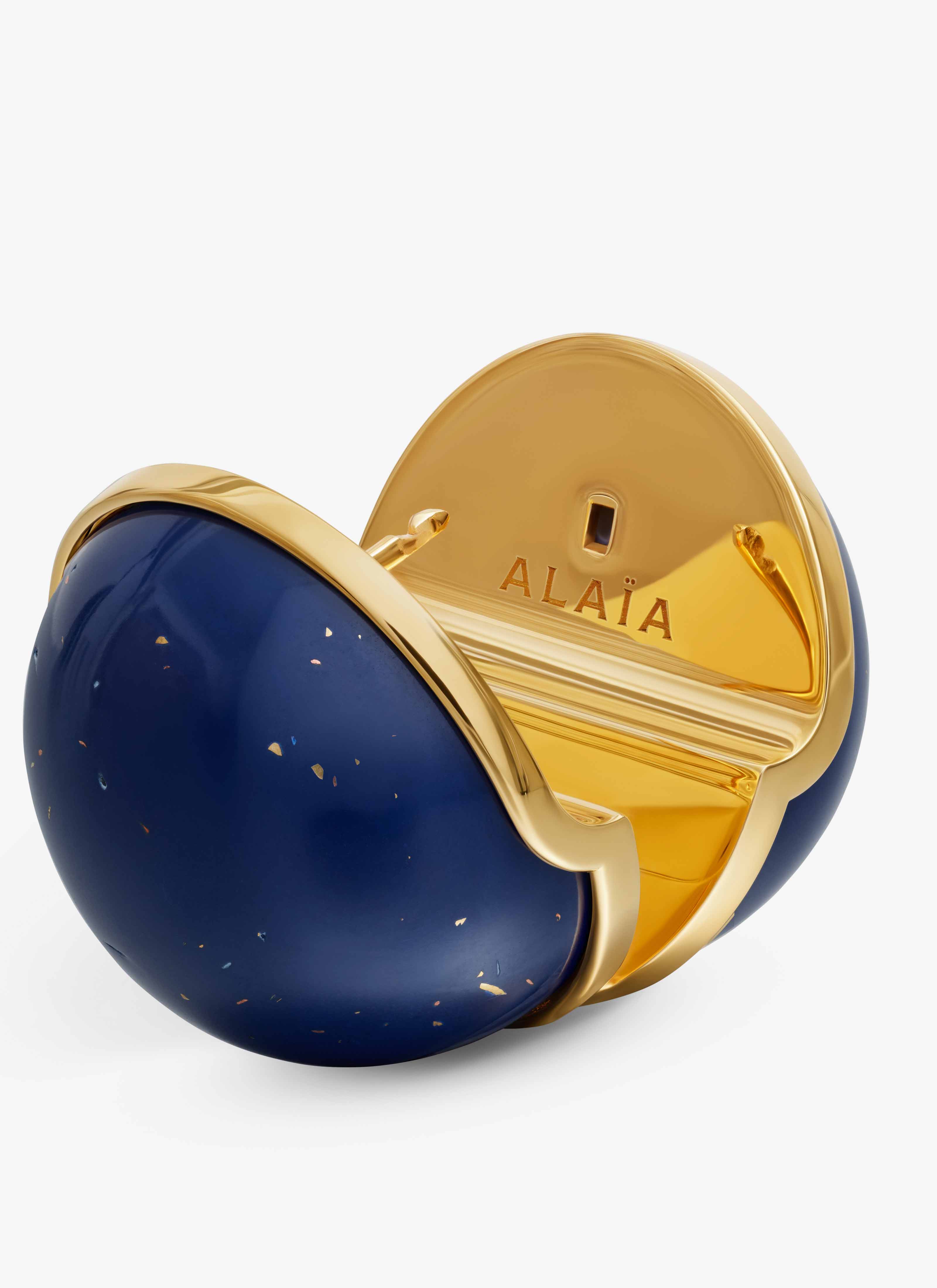 ALAÏA BLUE SPHERE EARRINGS