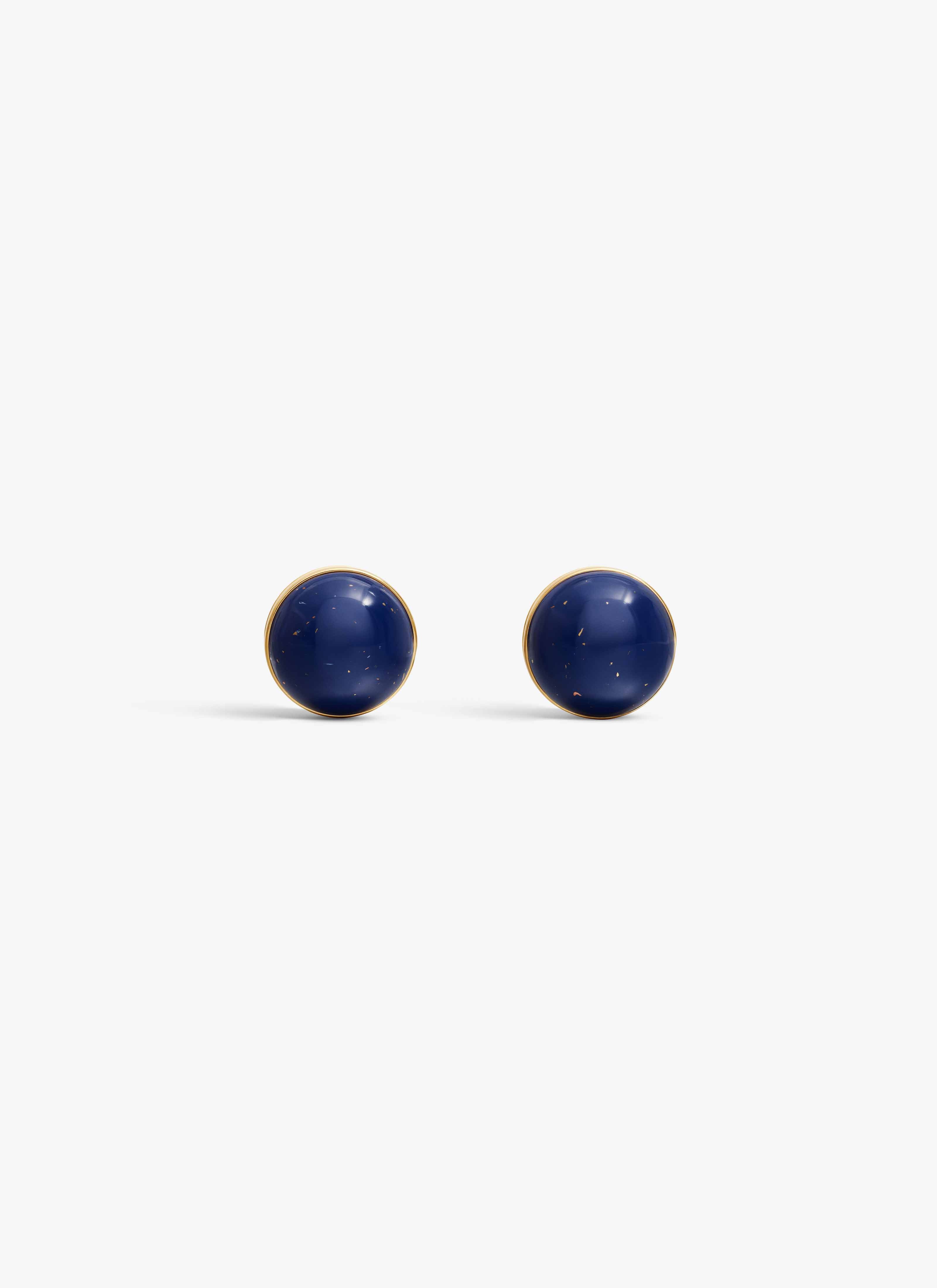 ALAÏA BLUE SPHERE EARRINGS