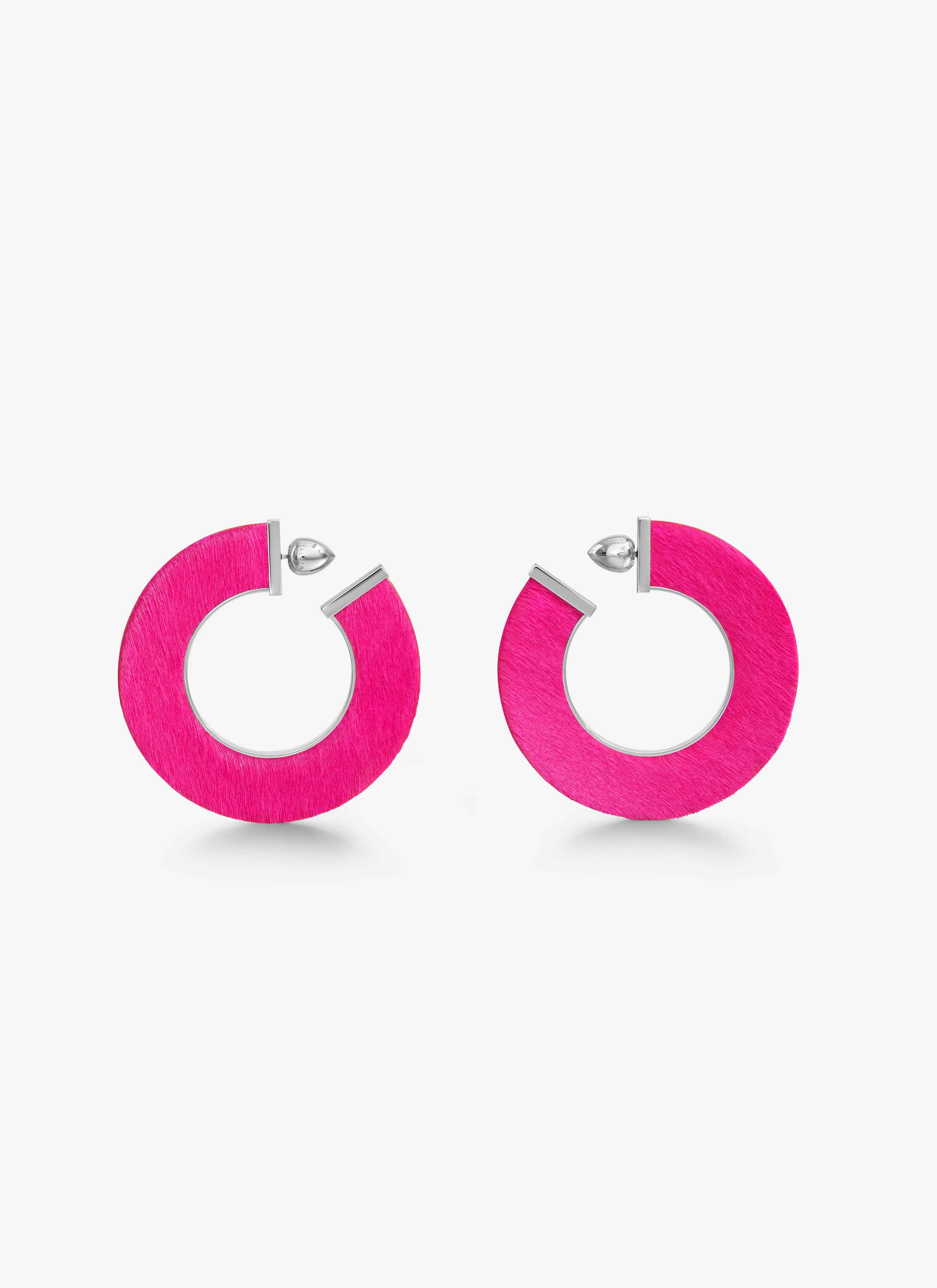 ALAÏA FUCHSIA BLADE HOOPS 
