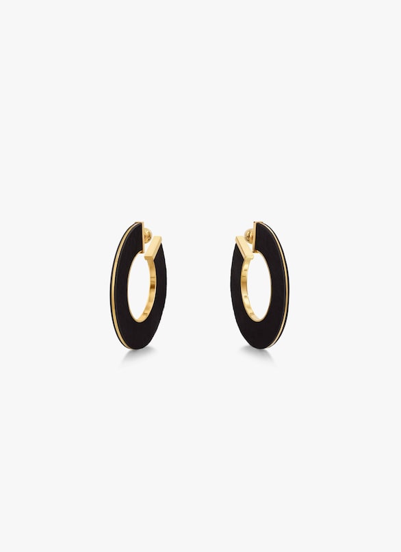 BLADE HOOPS  ALAÏA CHOCOLATE BLADE HOOPS