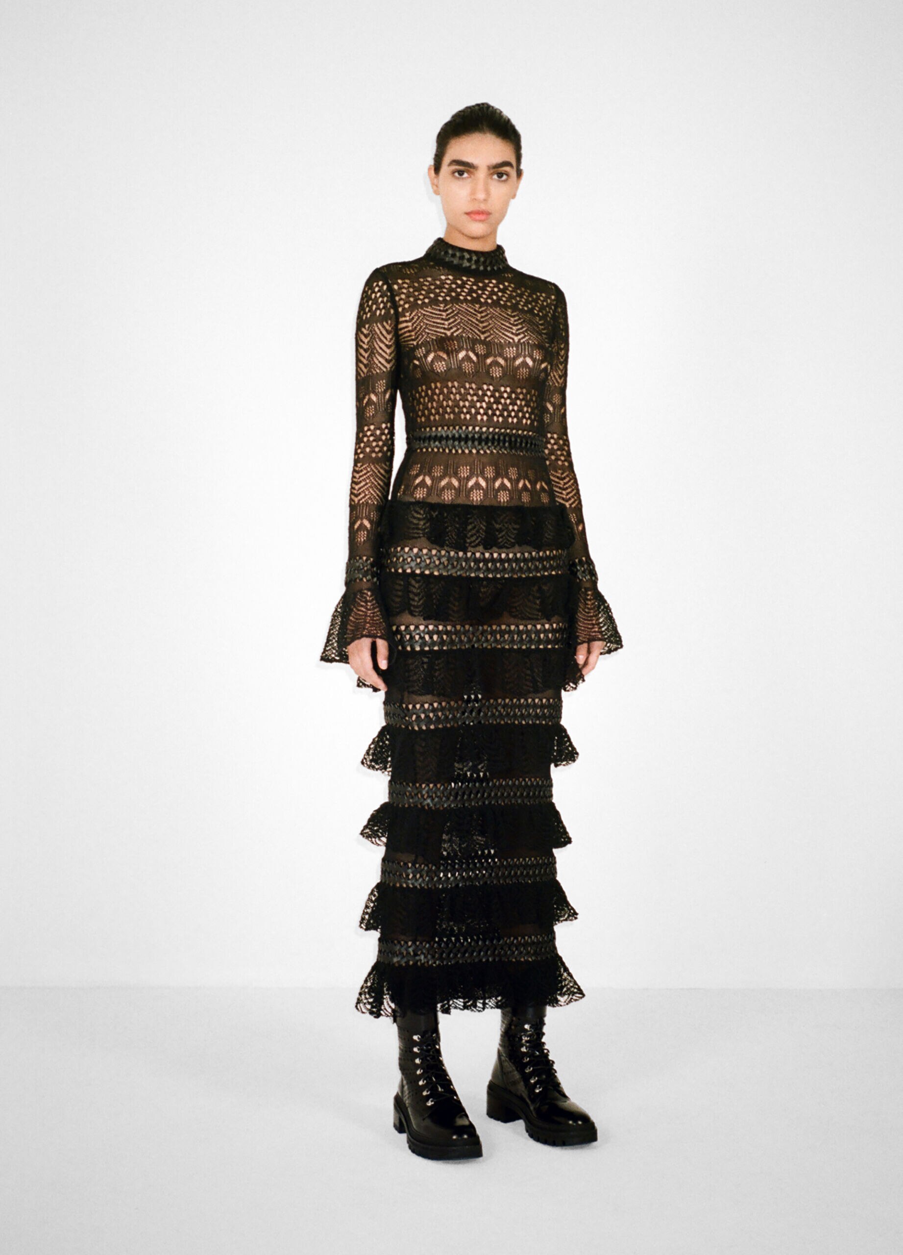 ALAIA ドレス Low back wedding dress «Alaia» with detachable overskirt | WONA