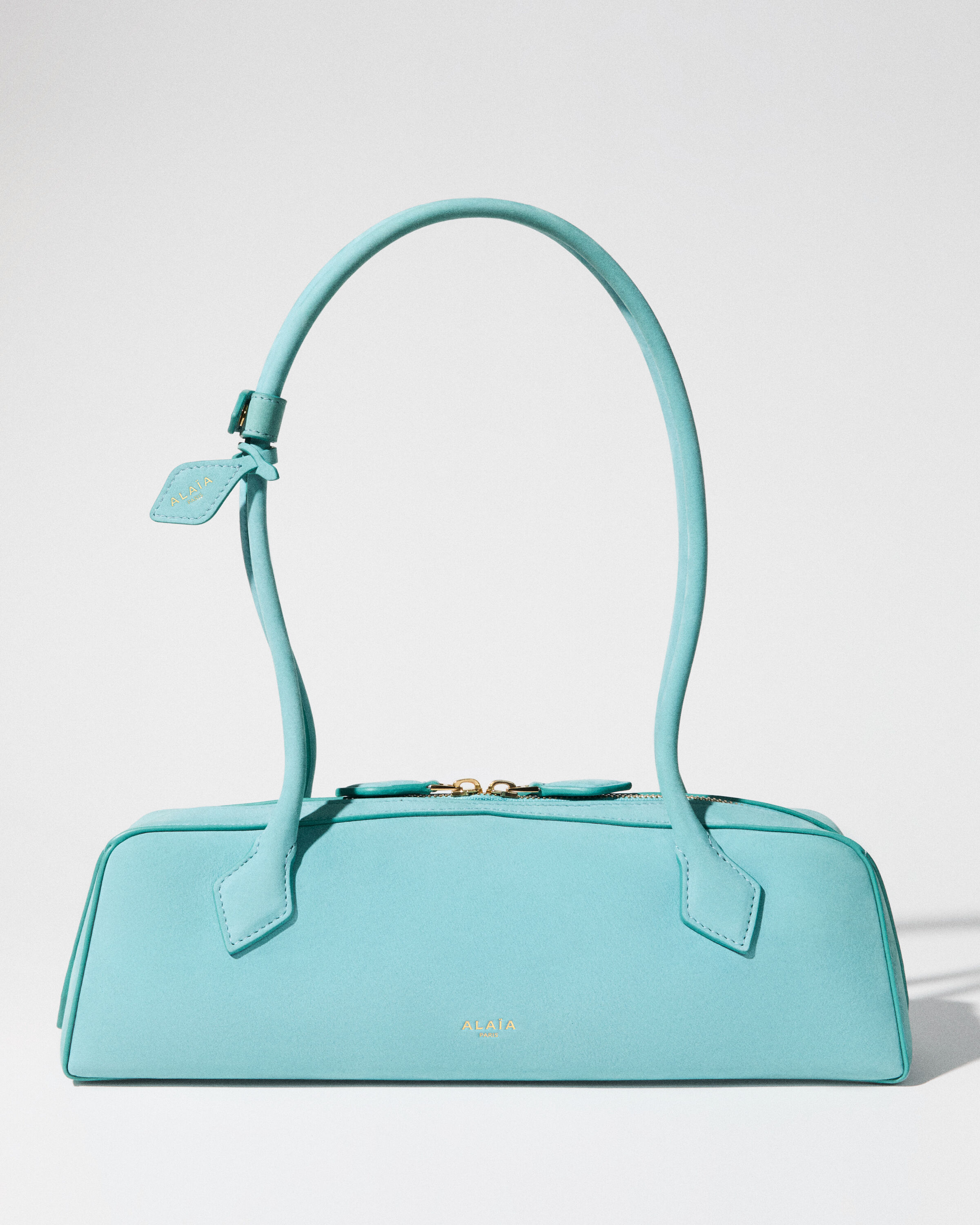 ALAÏA PINK MINA 20 BAG IN PERFORATED VIENNE CALFSKIN | ALAÏA US