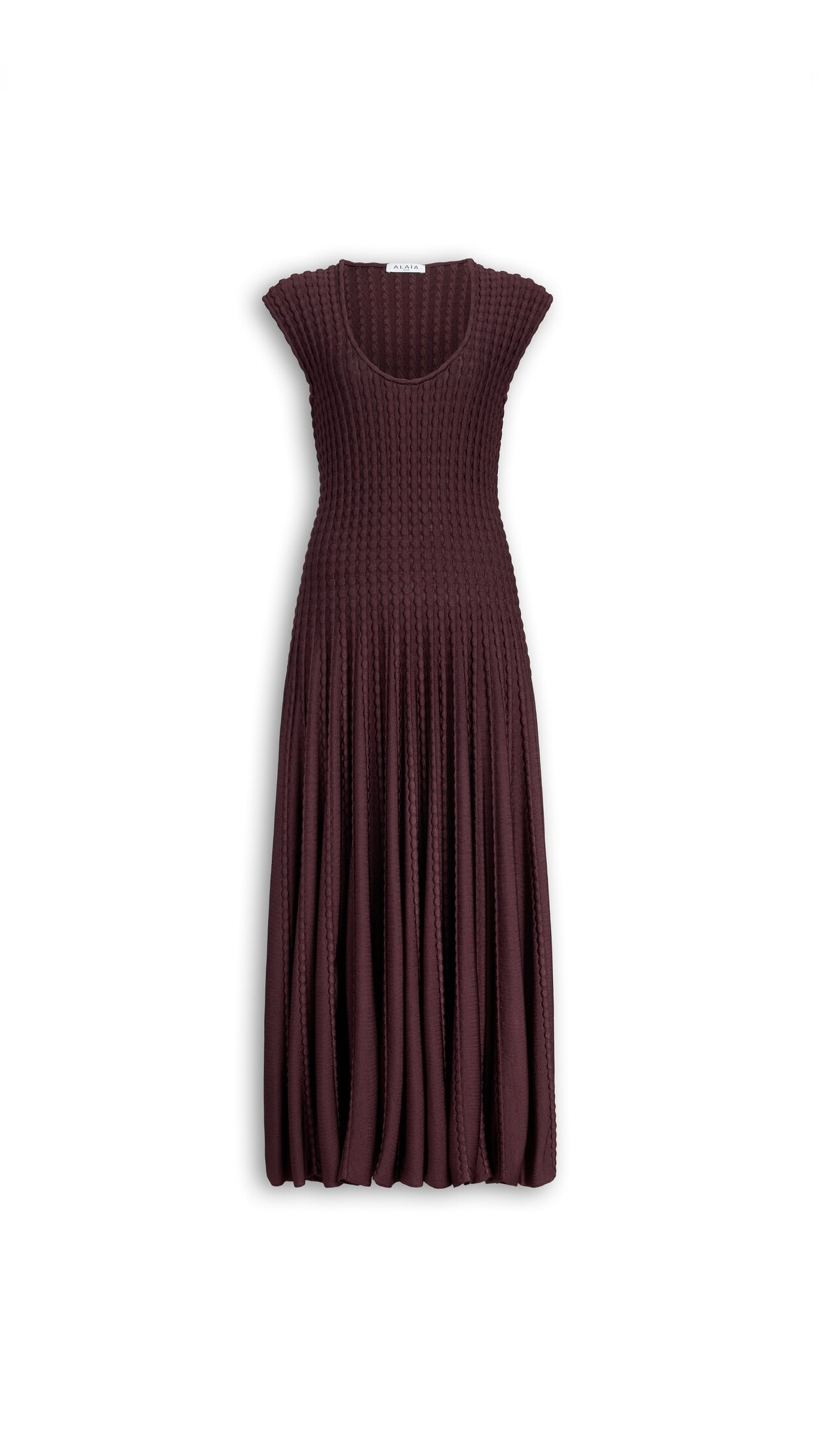 SCULPTURAL FLARE DRESS