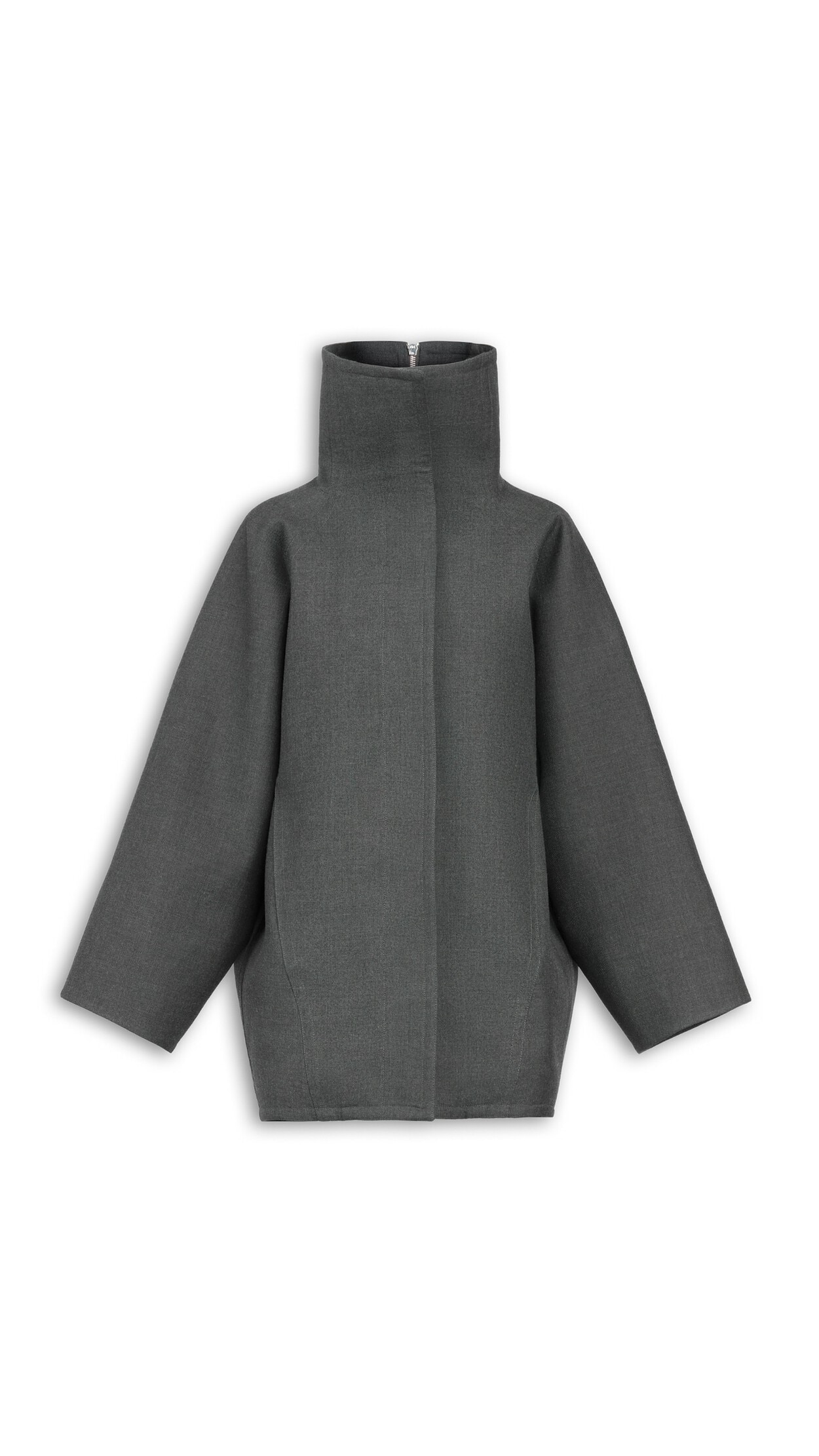LAYERED WOOL COAT