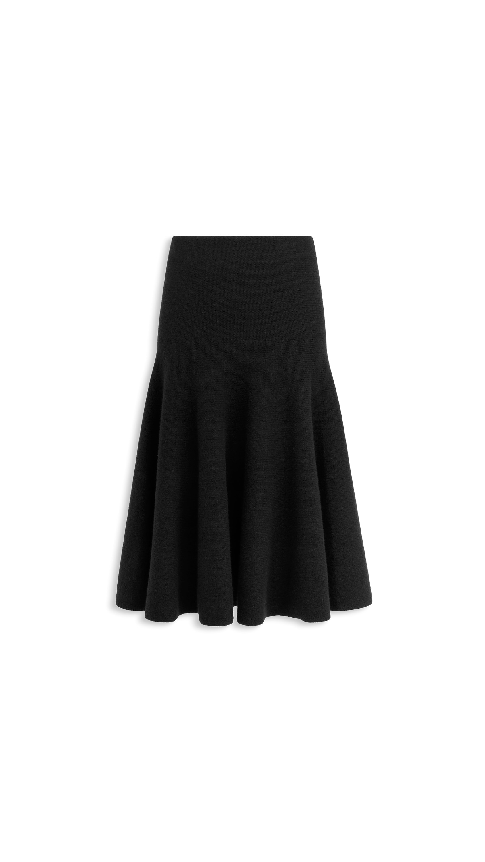 ALAIA ブラック フレアスカート 36 アライア ALAÏA カシミア フレアスカート ブラック | ALAÏA JP