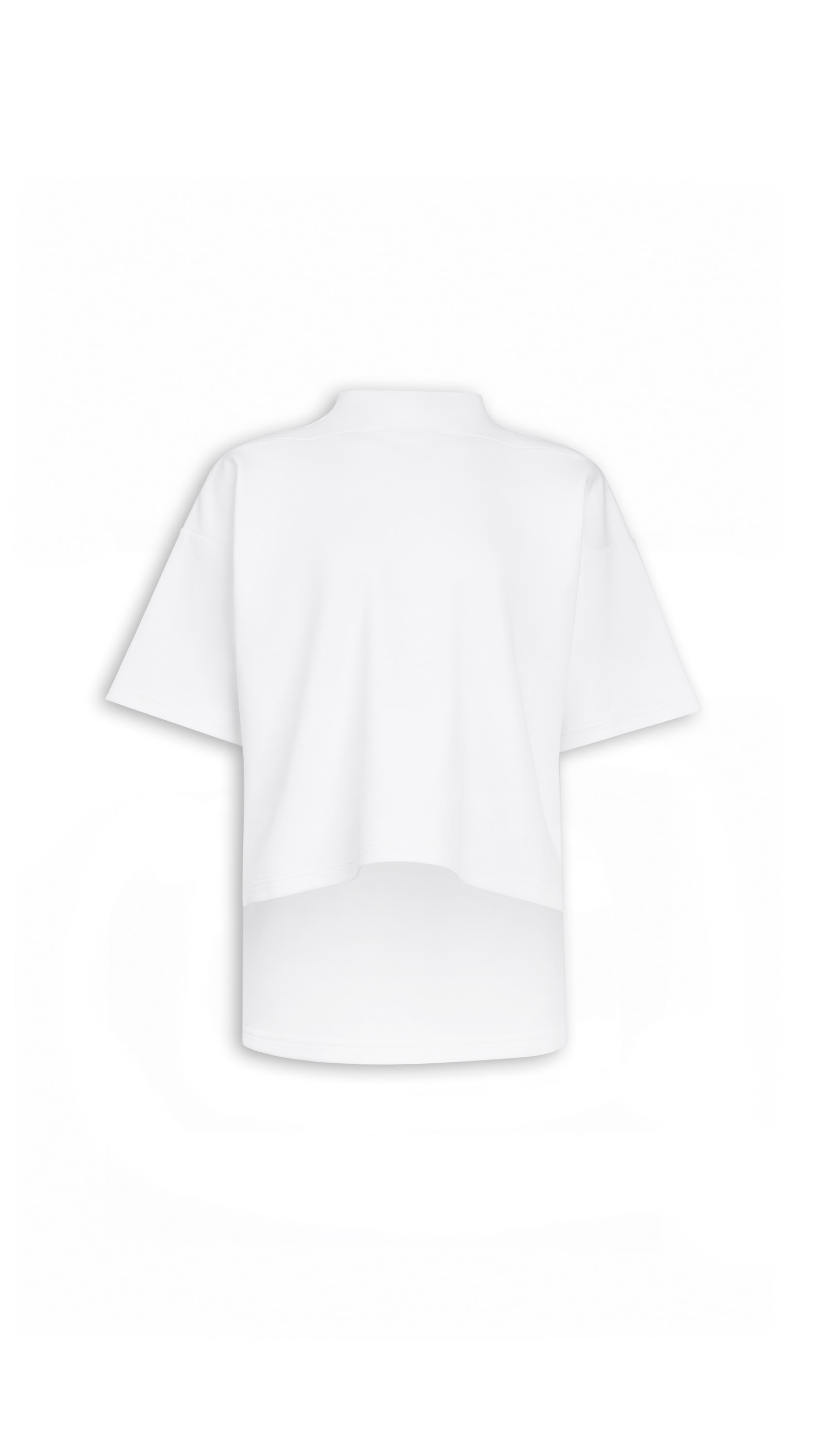 ALAÏA WHITE BOXY COTTON T-SHIRT | ALAÏA US