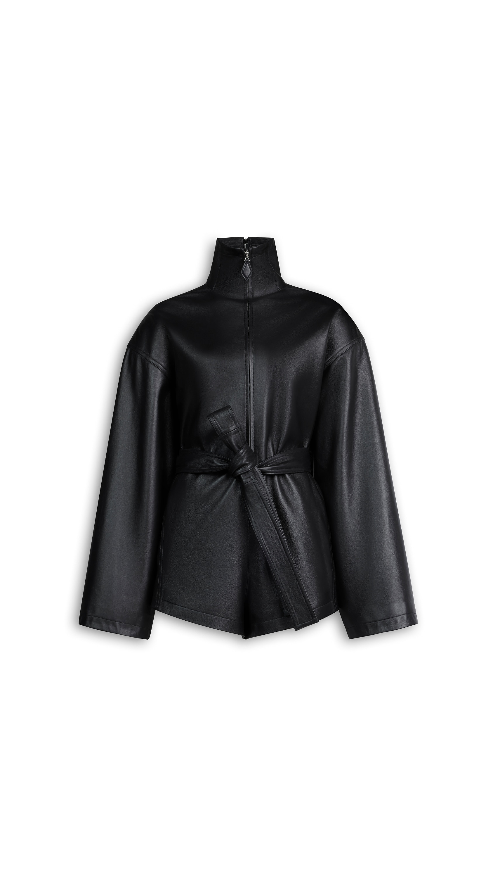 LEATHER SHORT JUMPSUIT