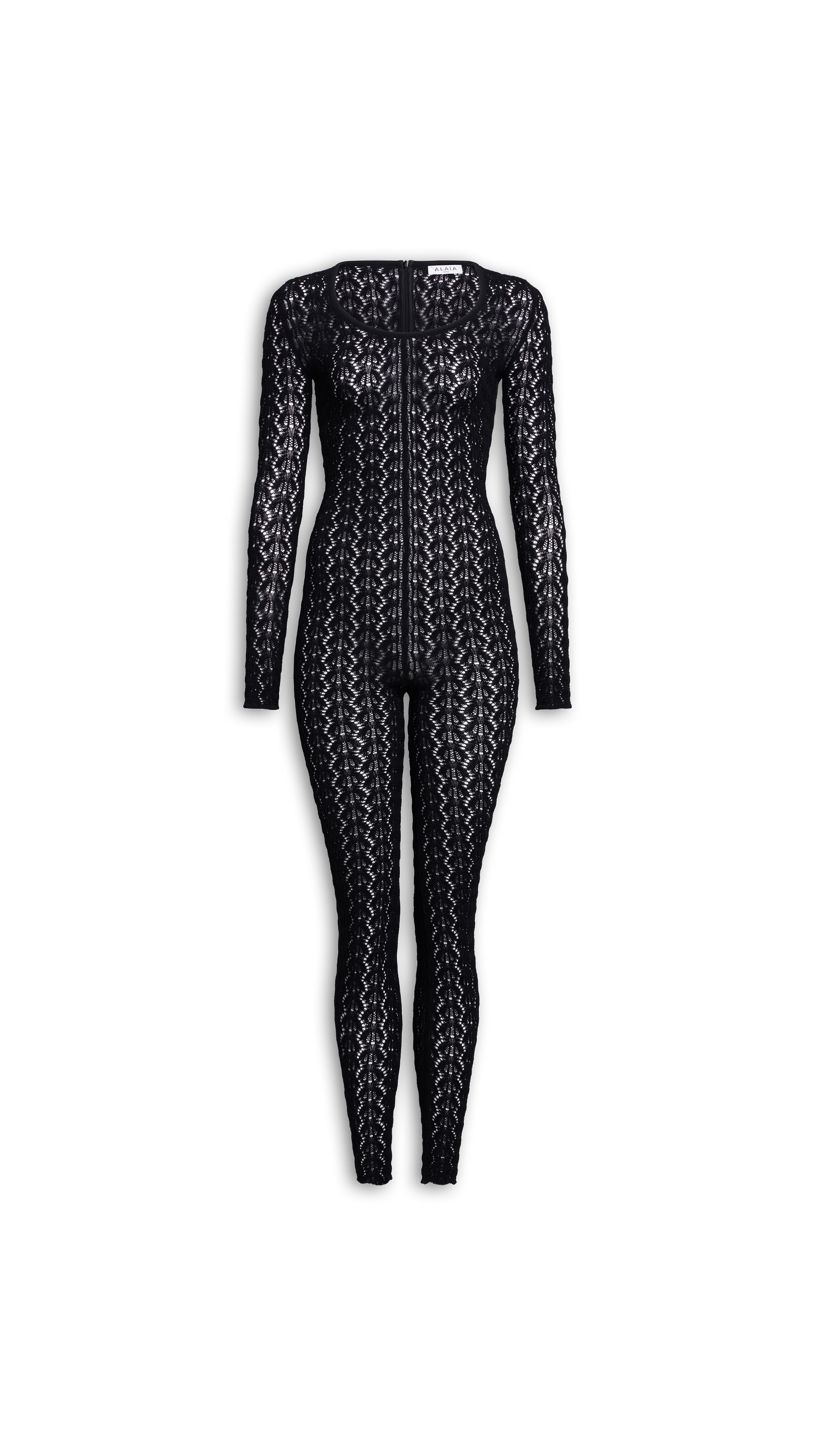 STRETCH LACE CATSUIT