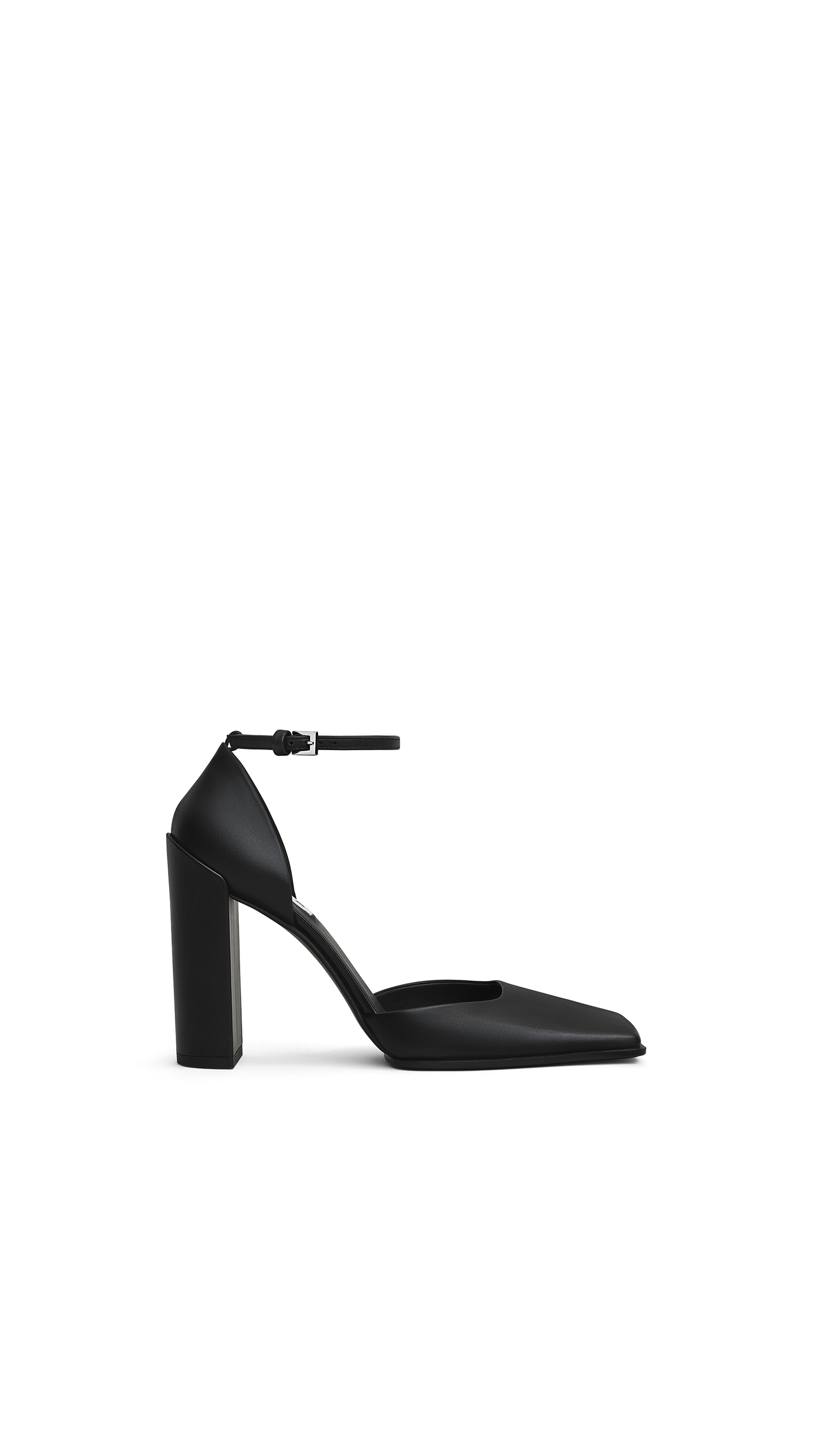SQUARE D'ORSAY PUMPS IN CALFSKIN