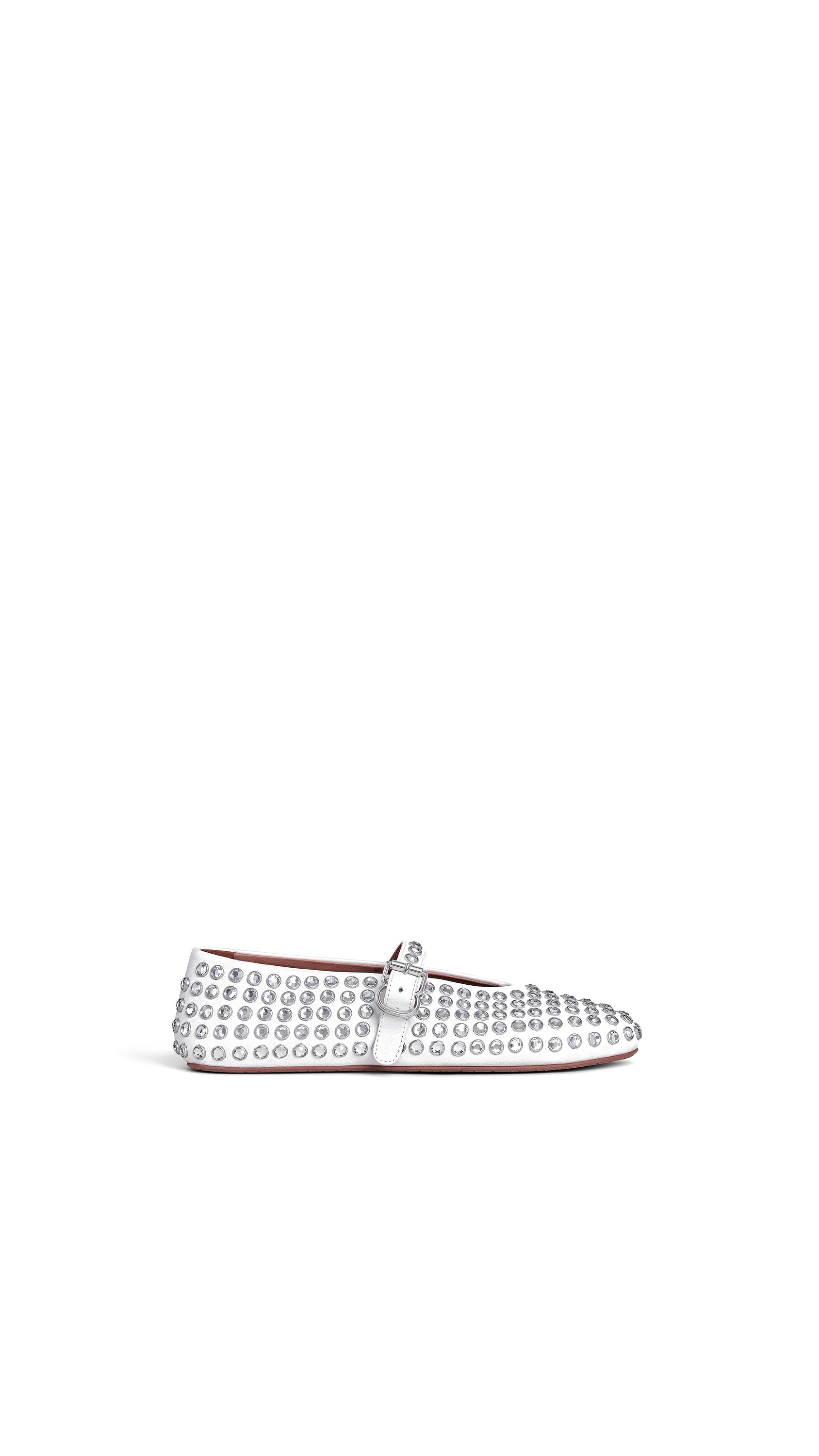 STRASS LAMBSKIN BALLET FLATS