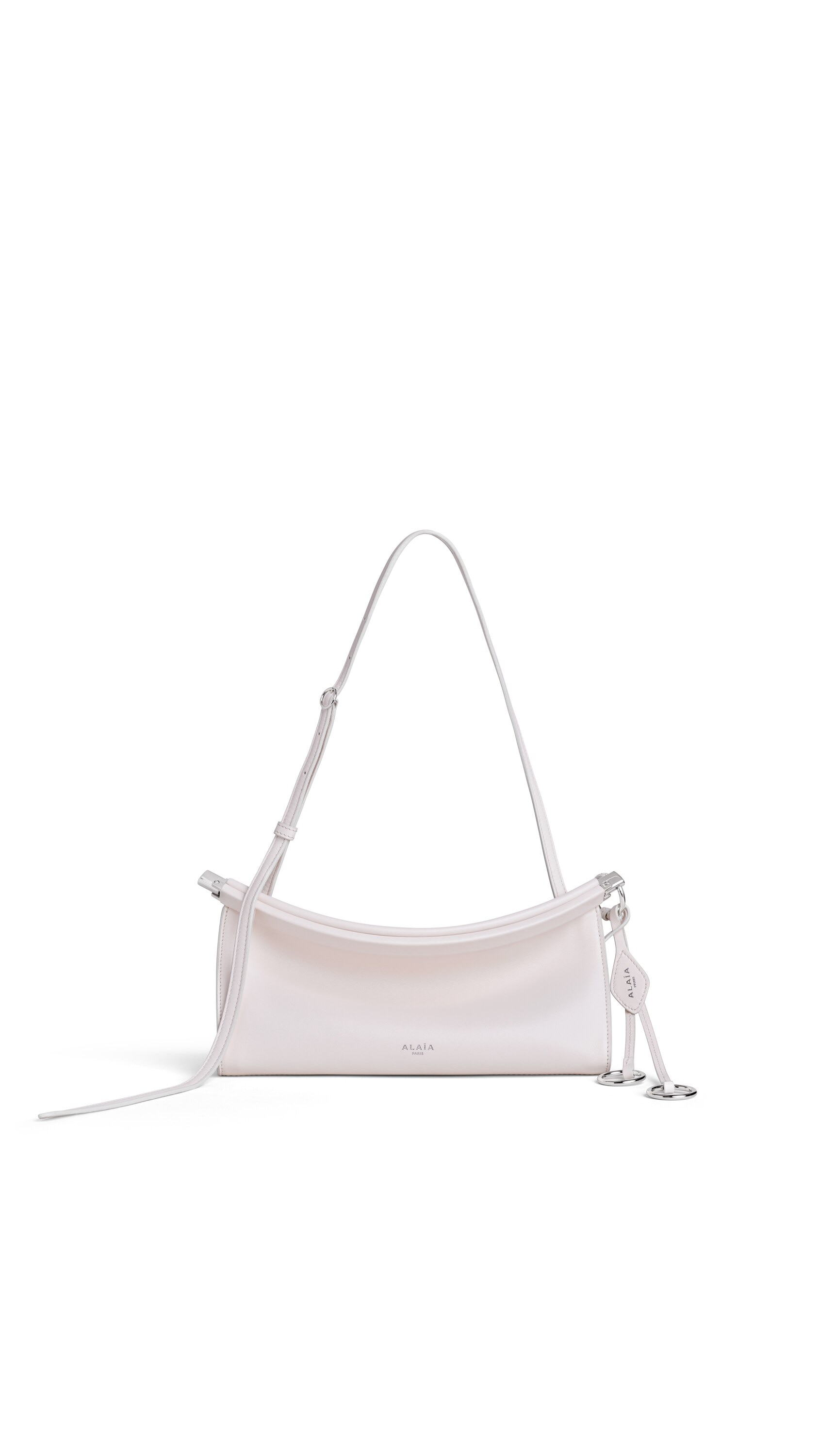 ALAÏA Rose Quartz LE CLICK EAST WEST SMALL BAG IN CALFSKIN | ALAÏA BE