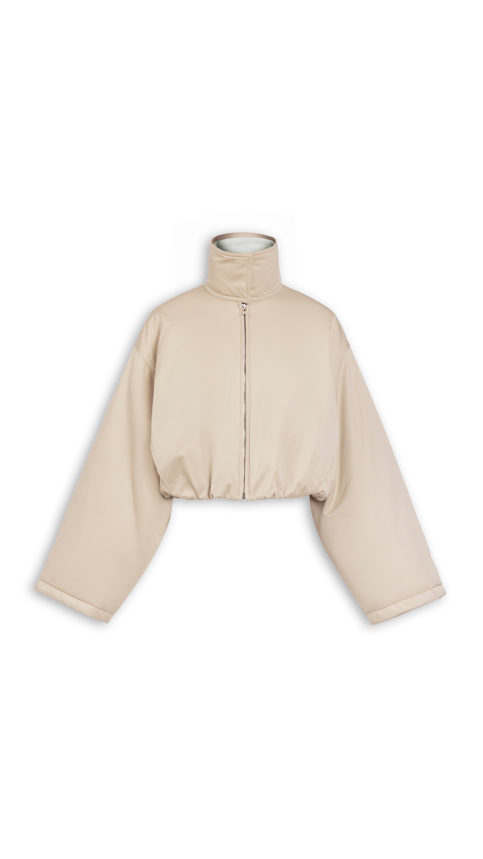 LAYERED COTTON BOMBER JACKET
