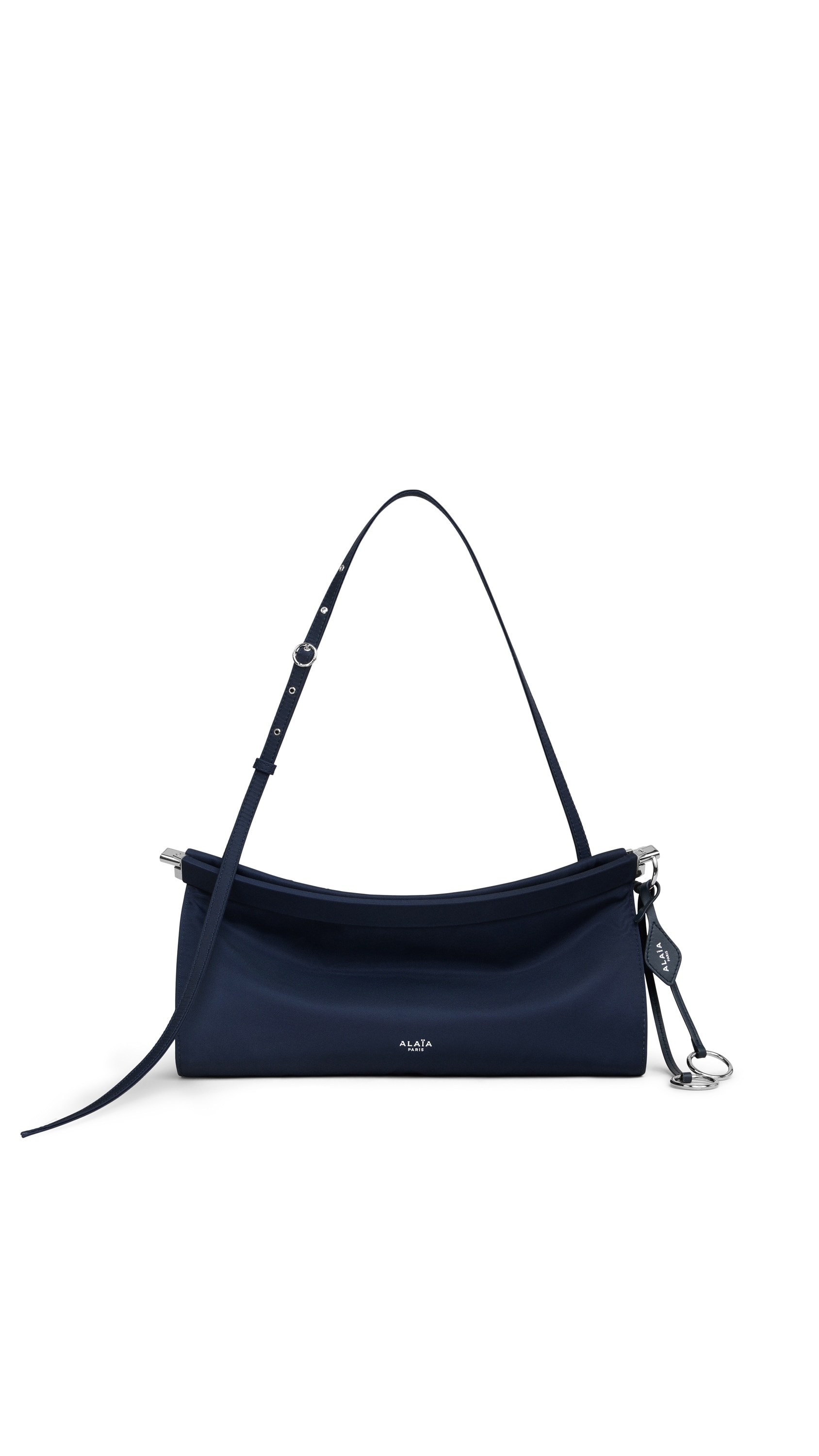 ALAÏA MIDNIGHT LE CLICK EAST WEST MEDIUM BAG IN NYLON | ALAÏA US