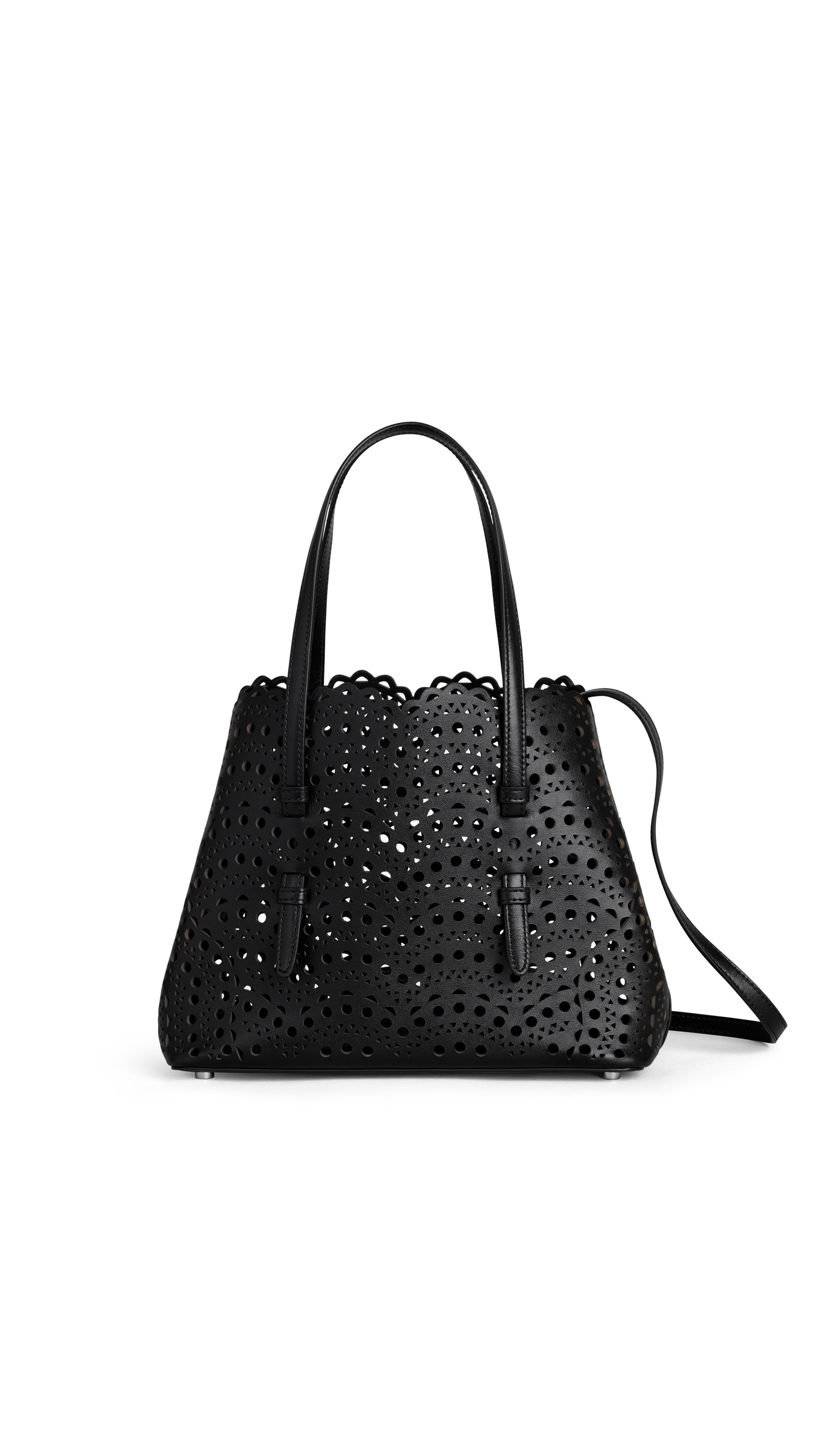ALAÏA ラクスカーフスキン製Vienneウェーブ Mina25バッグ ブラック