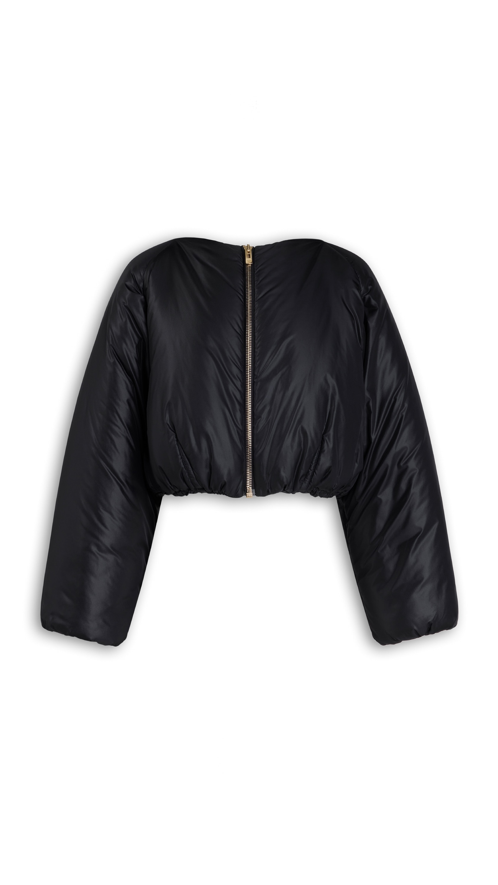 NYLON PLEATED BOMBER