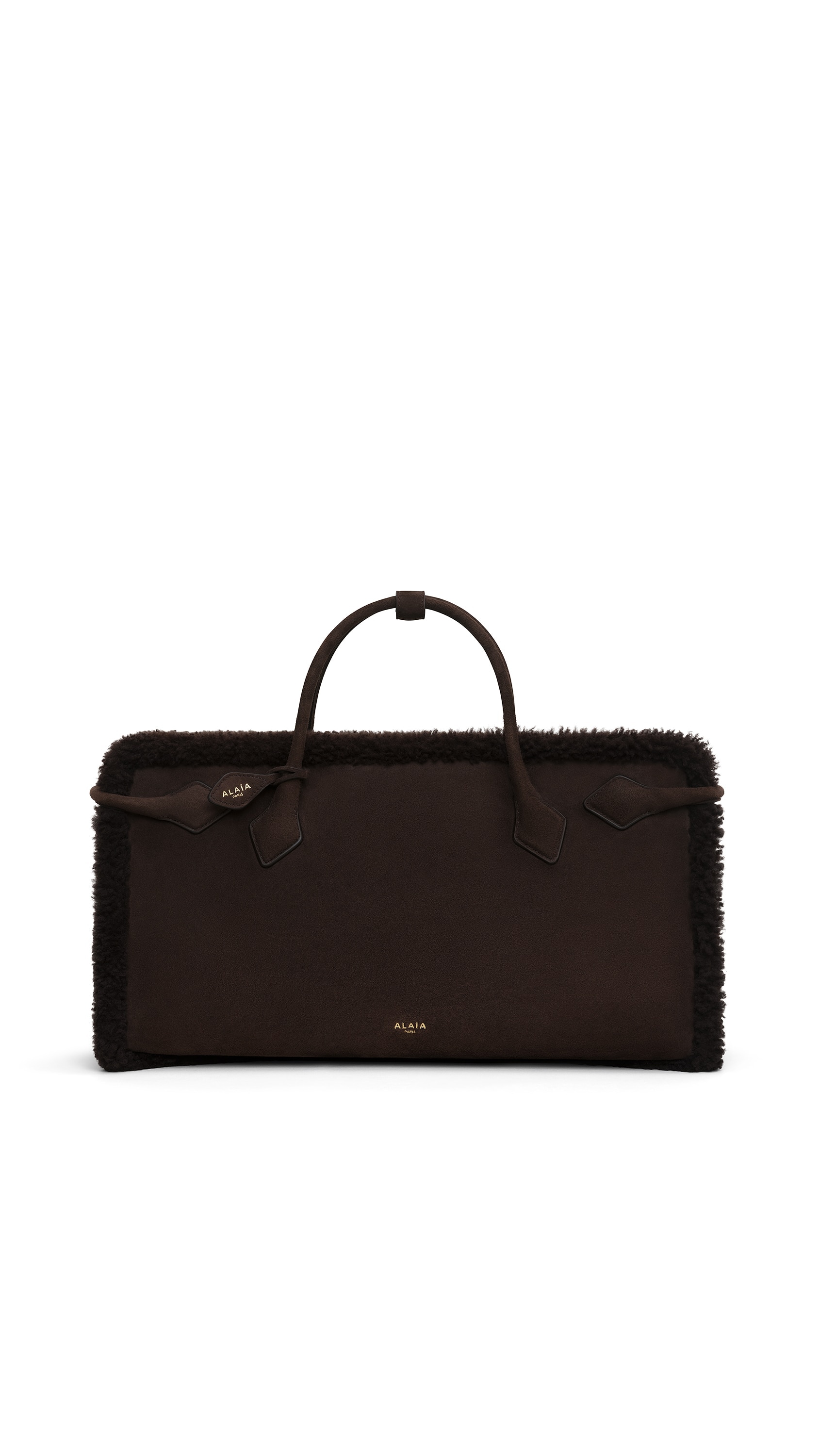 LE TECKEL TOTE BAG IN MERINO SHEARLING