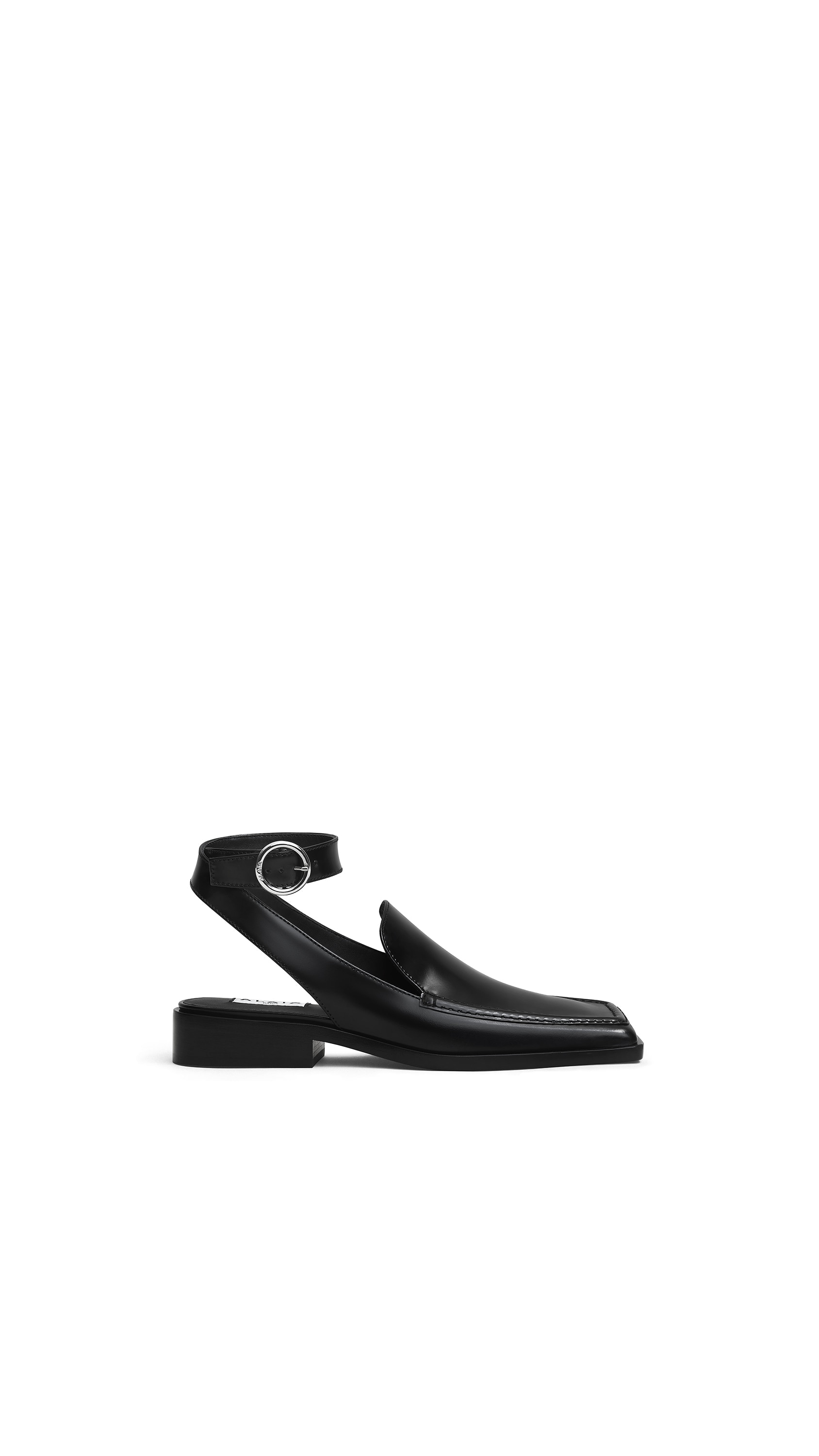 SQUARE LOAFER SANDALS IN CALFSKIN